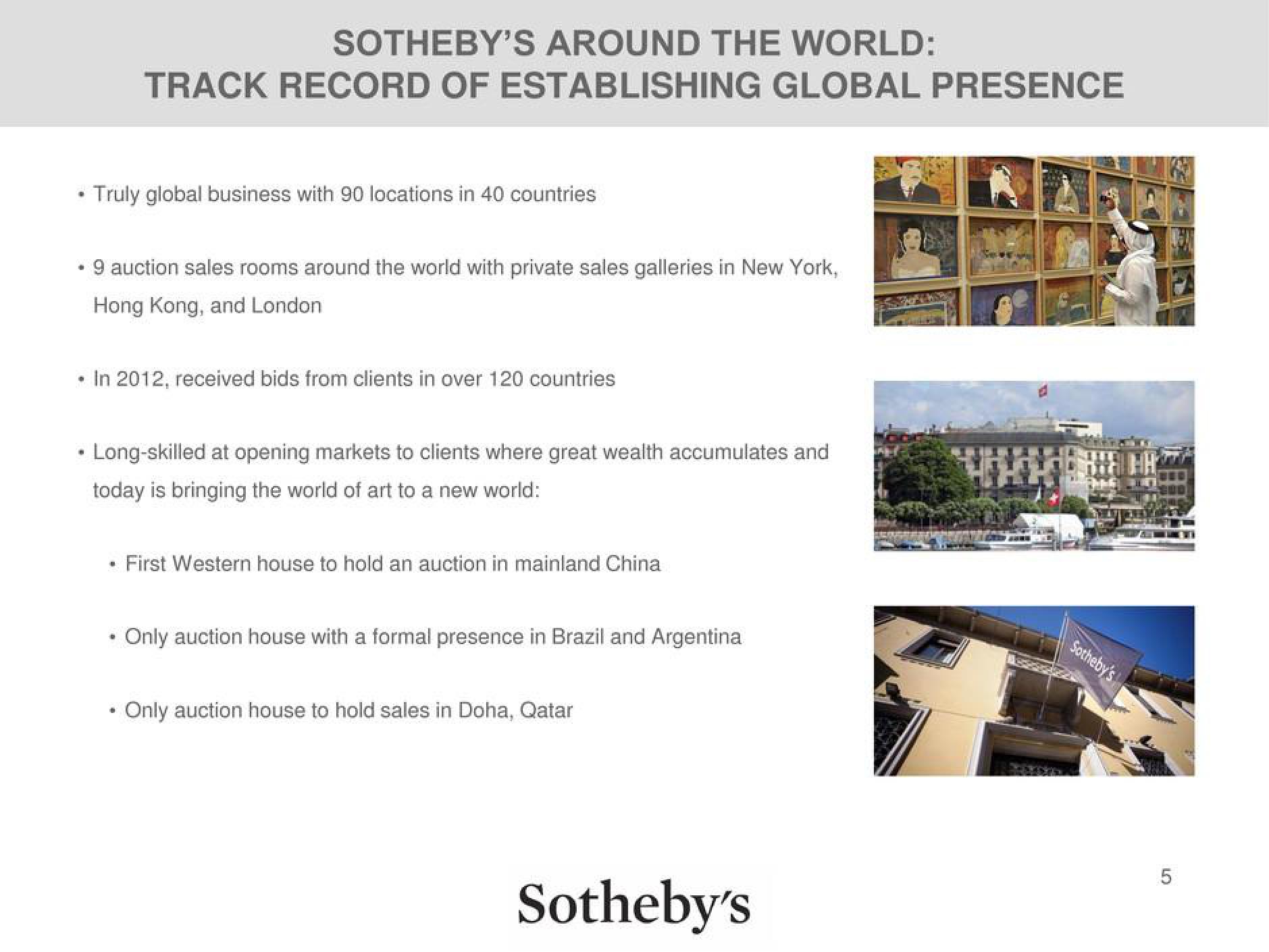 Sotheby's Investor Briefing slide image #5