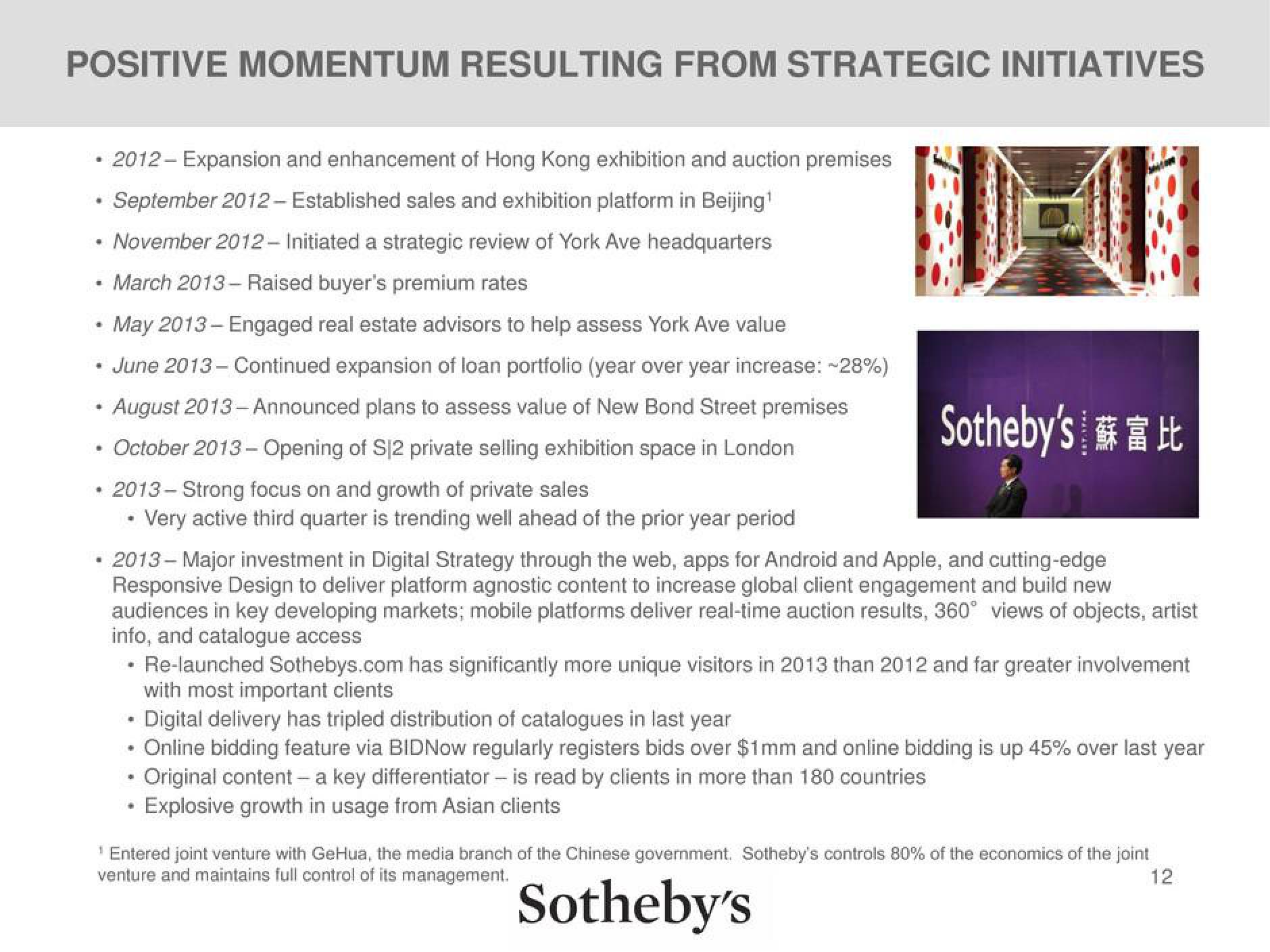 Sotheby's Investor Briefing slide image #12