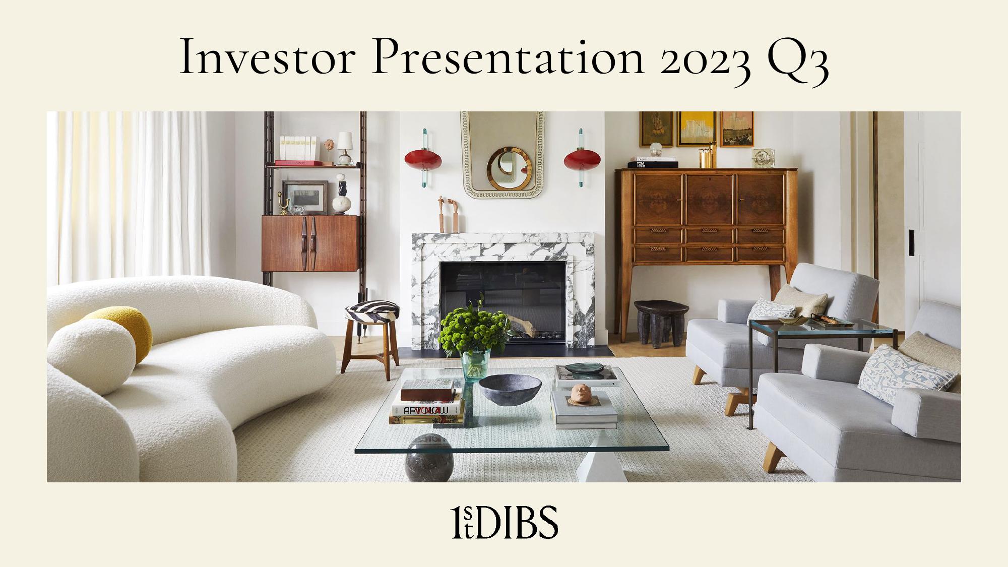 1stDibs Investor Presentation Deck image