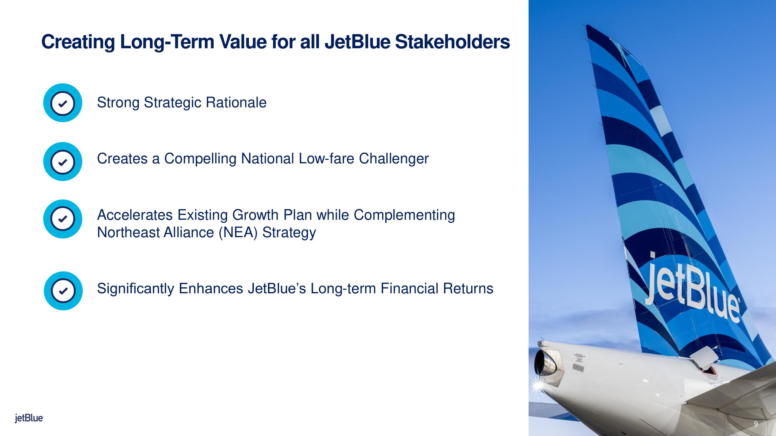 jetBlue Mergers and Acquisitions Presentation Deck slide image #9