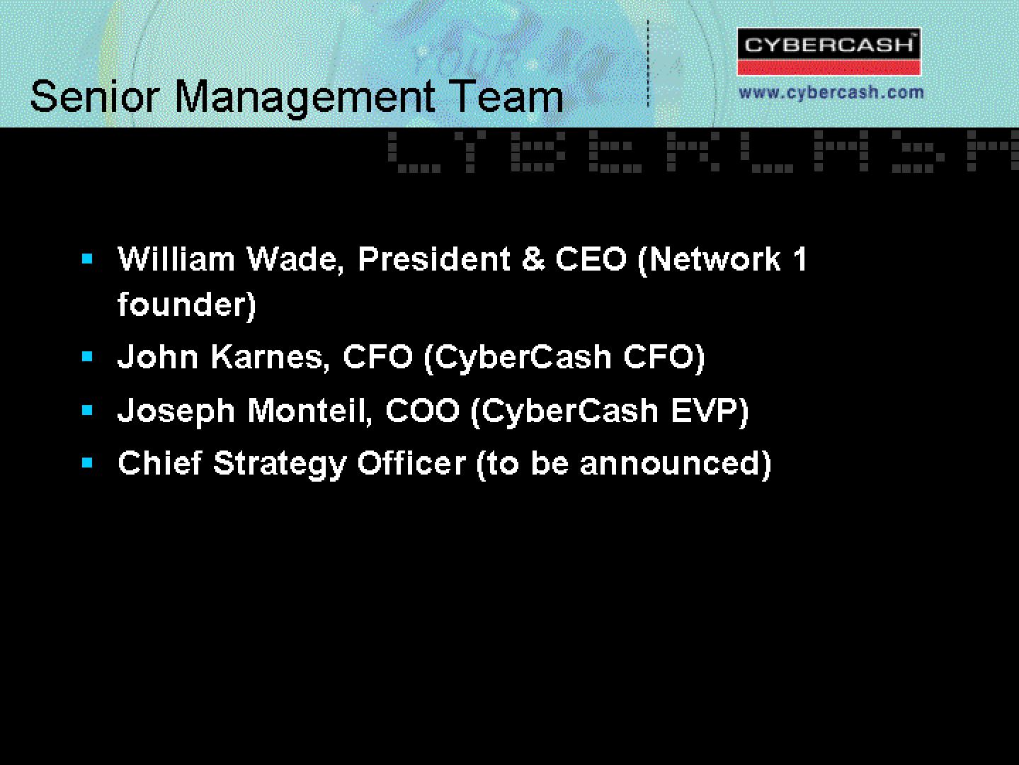 CyberCash Mergers and Acquisitions Presentation Deck slide image #5