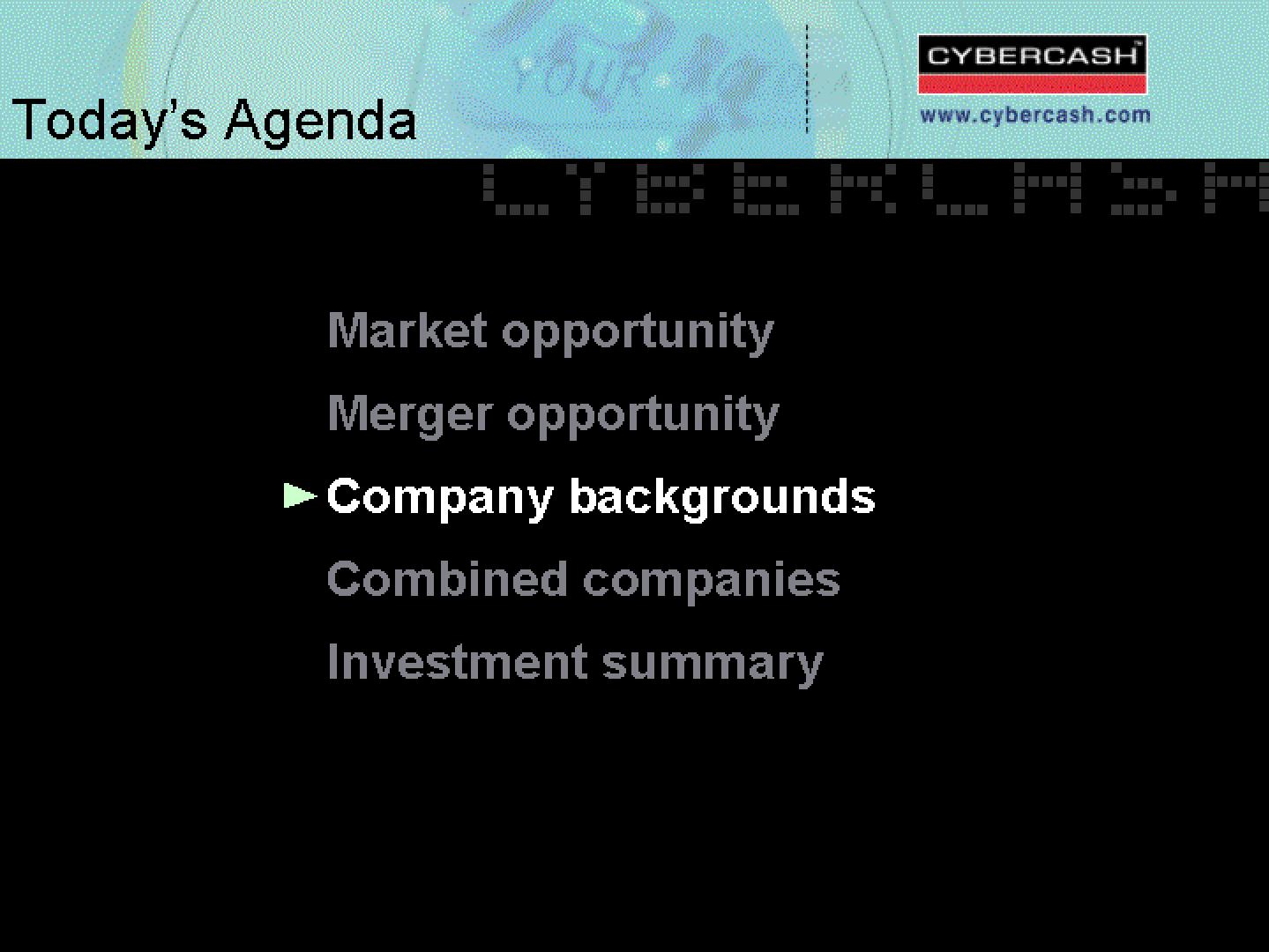 CyberCash Mergers and Acquisitions Presentation Deck slide image #22