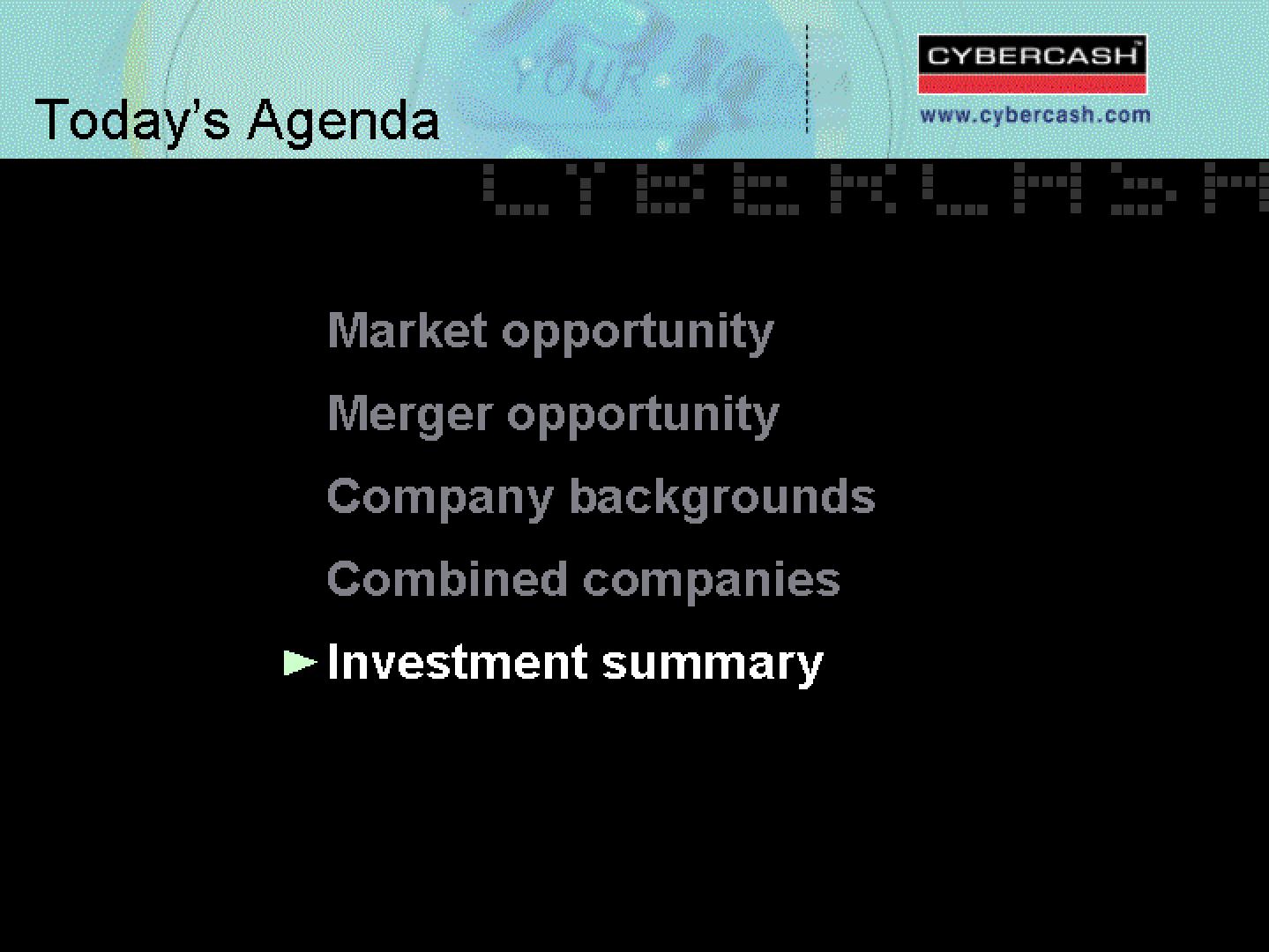 CyberCash Mergers and Acquisitions Presentation Deck slide image #42