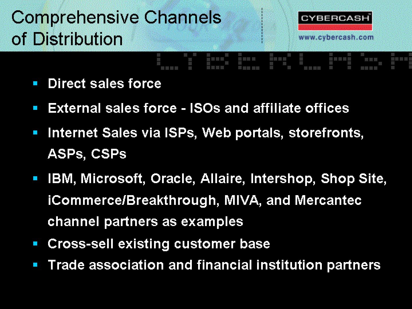 CyberCash Mergers and Acquisitions Presentation Deck slide image #37