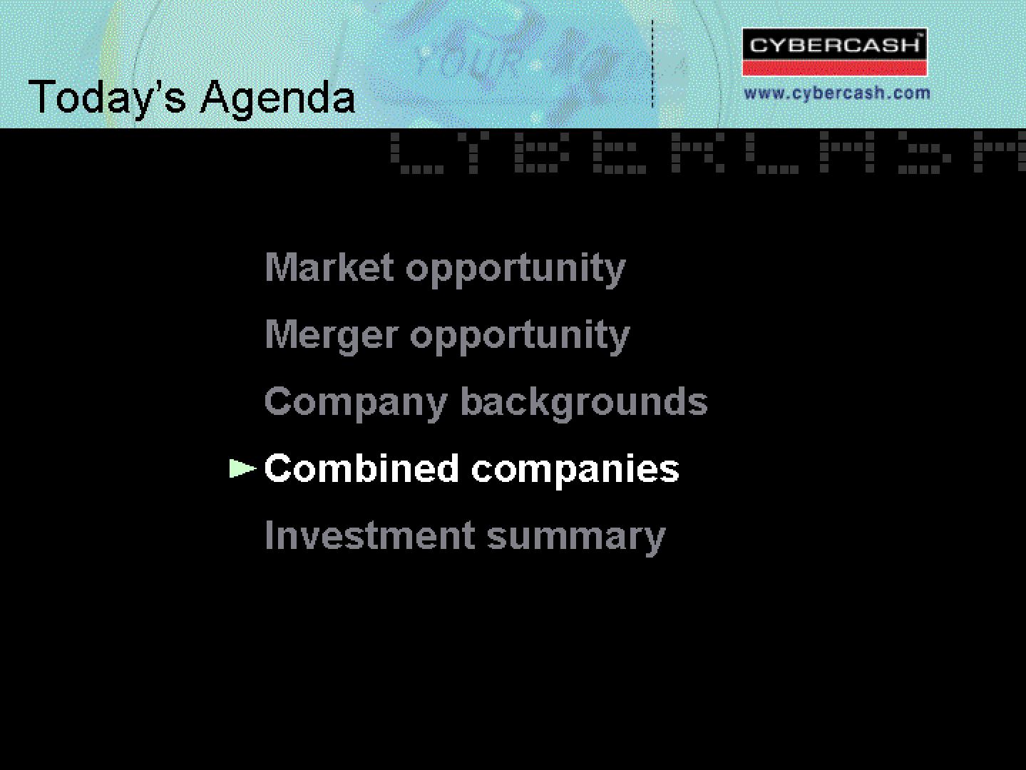 CyberCash Mergers and Acquisitions Presentation Deck slide image #34