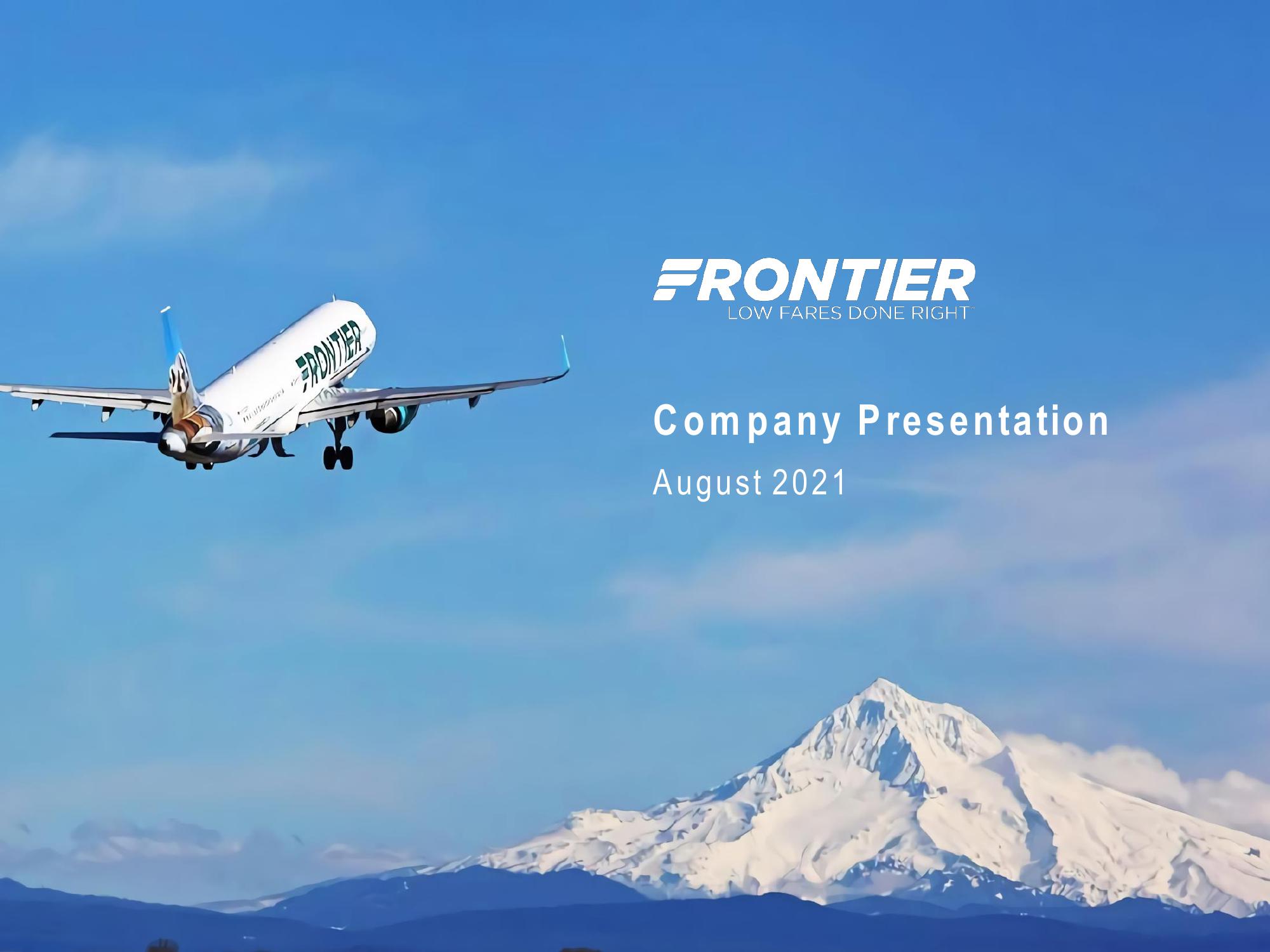 Frontier Company Presentation image