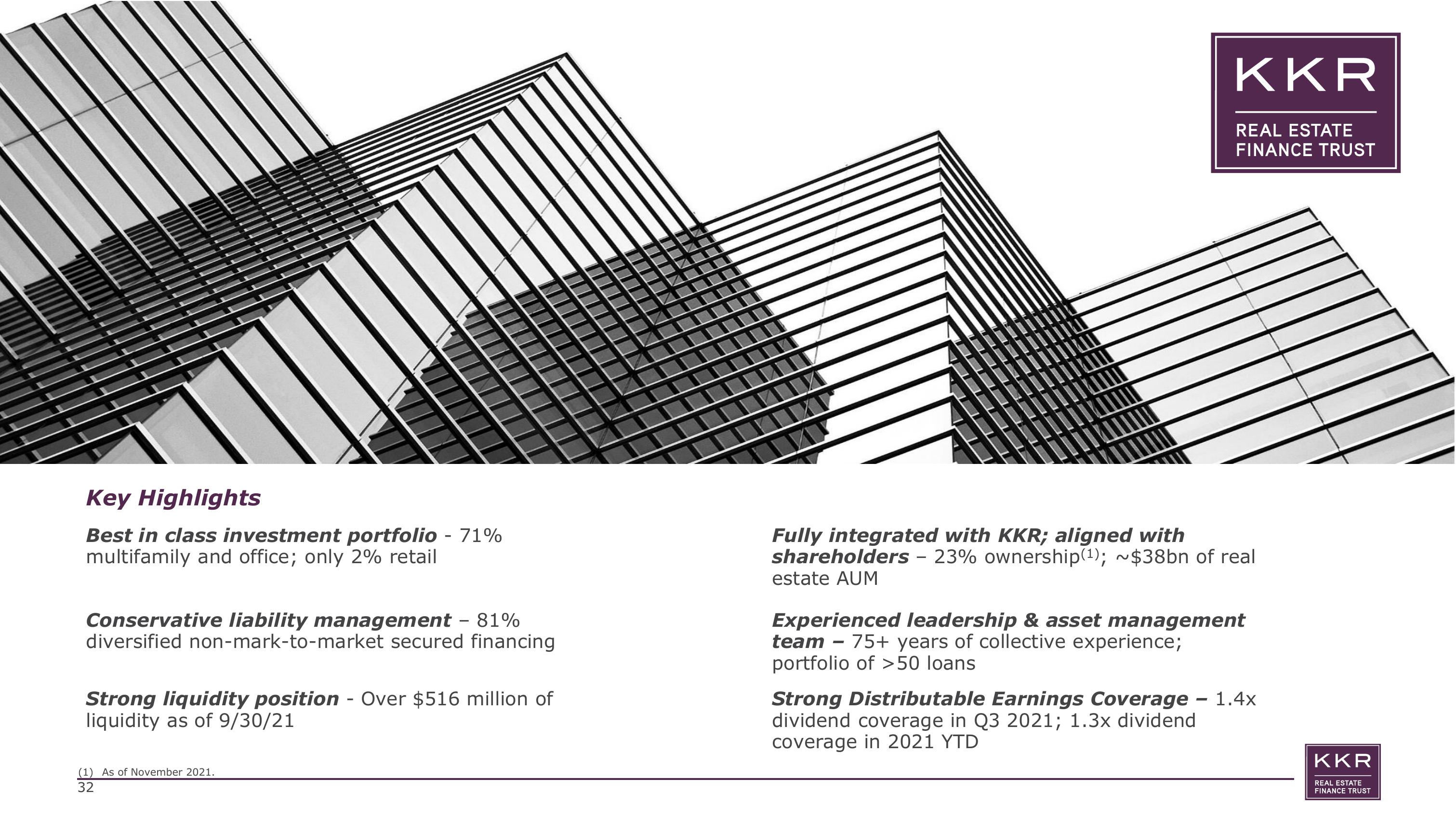 KKR Real Estate Finance Trust Investor Presentation Deck slide image #32