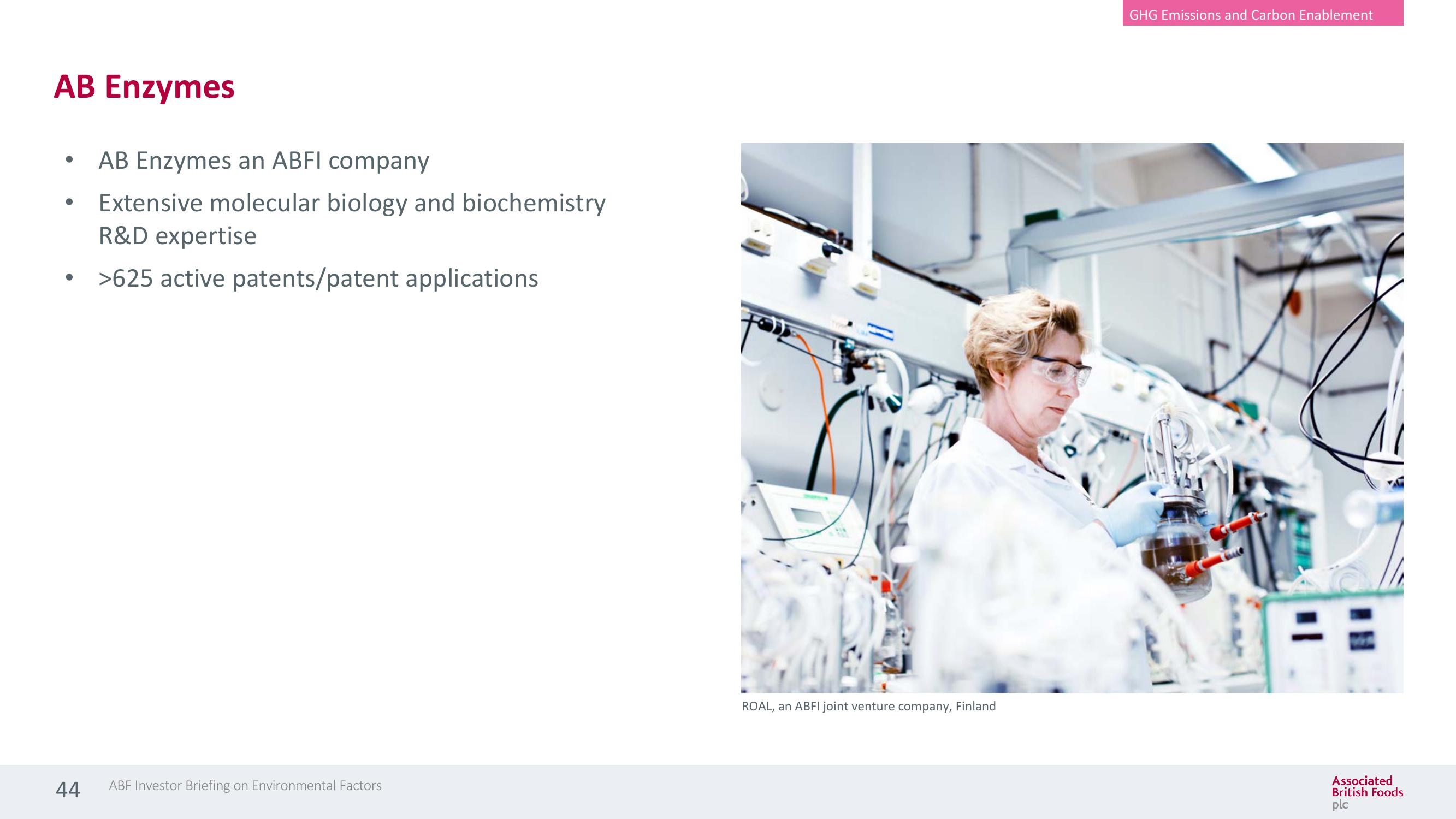 Associated British Foods ESG Presentation Deck slide image #44