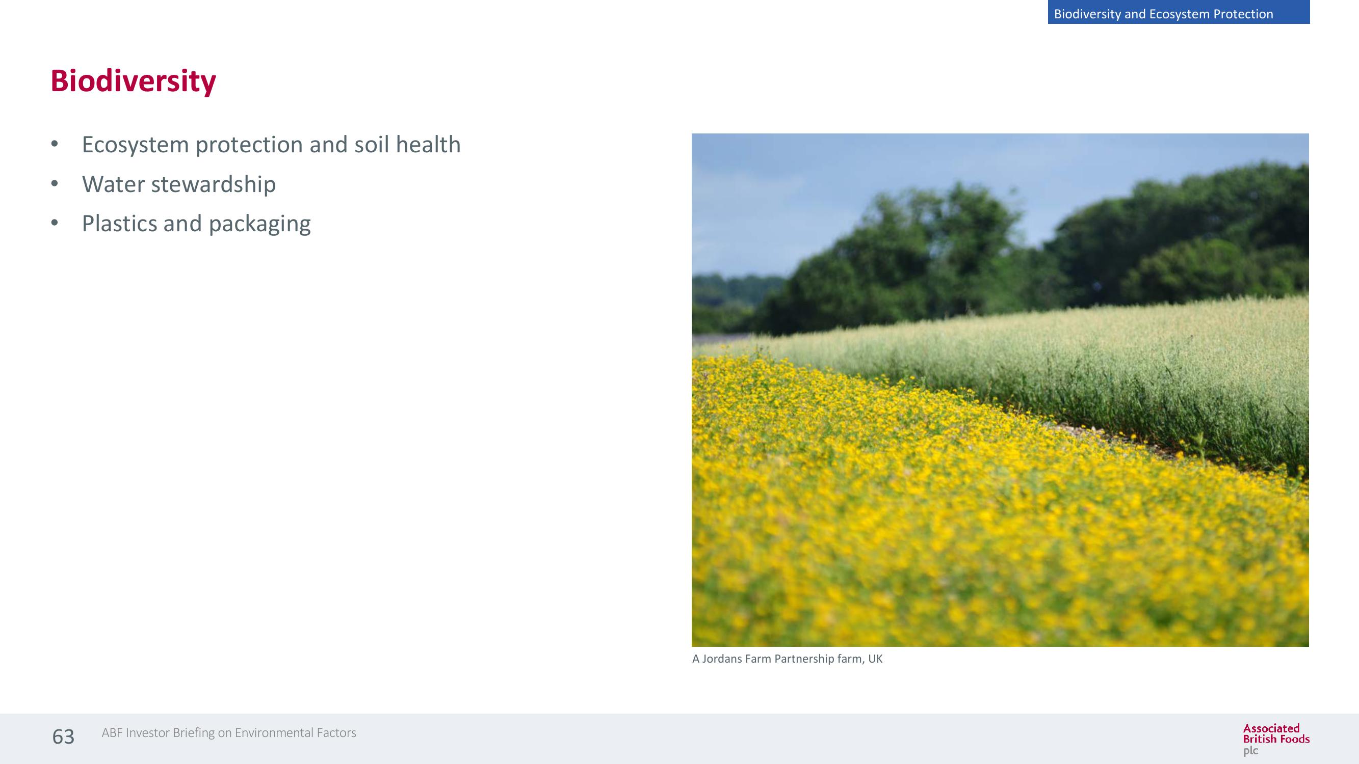 Associated British Foods ESG Presentation Deck slide image #63