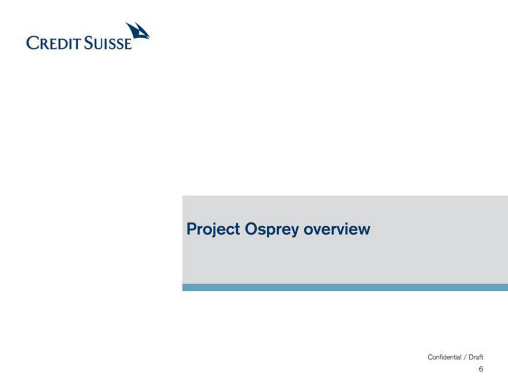 Credit Suisse Investment Banking Pitch Book slide image #7