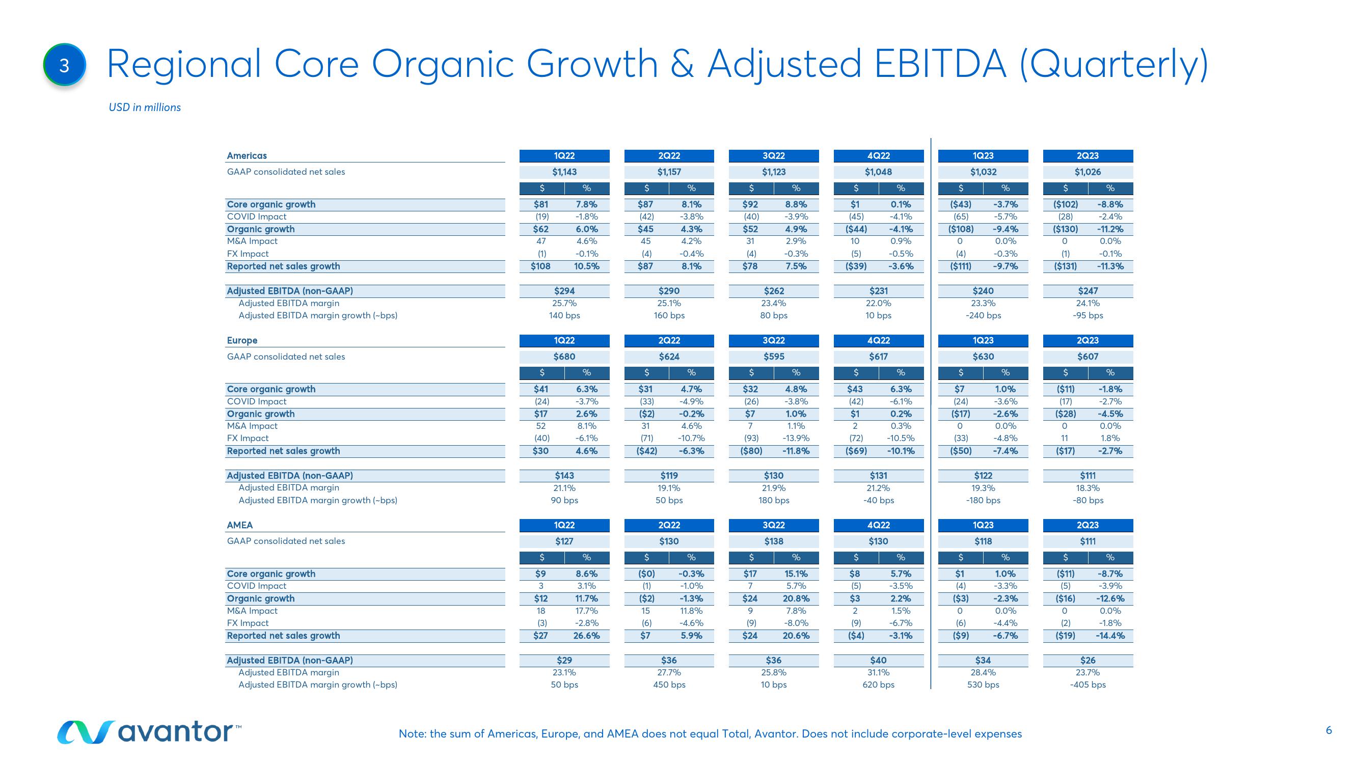 Avantor Results Presentation Deck slide image #6