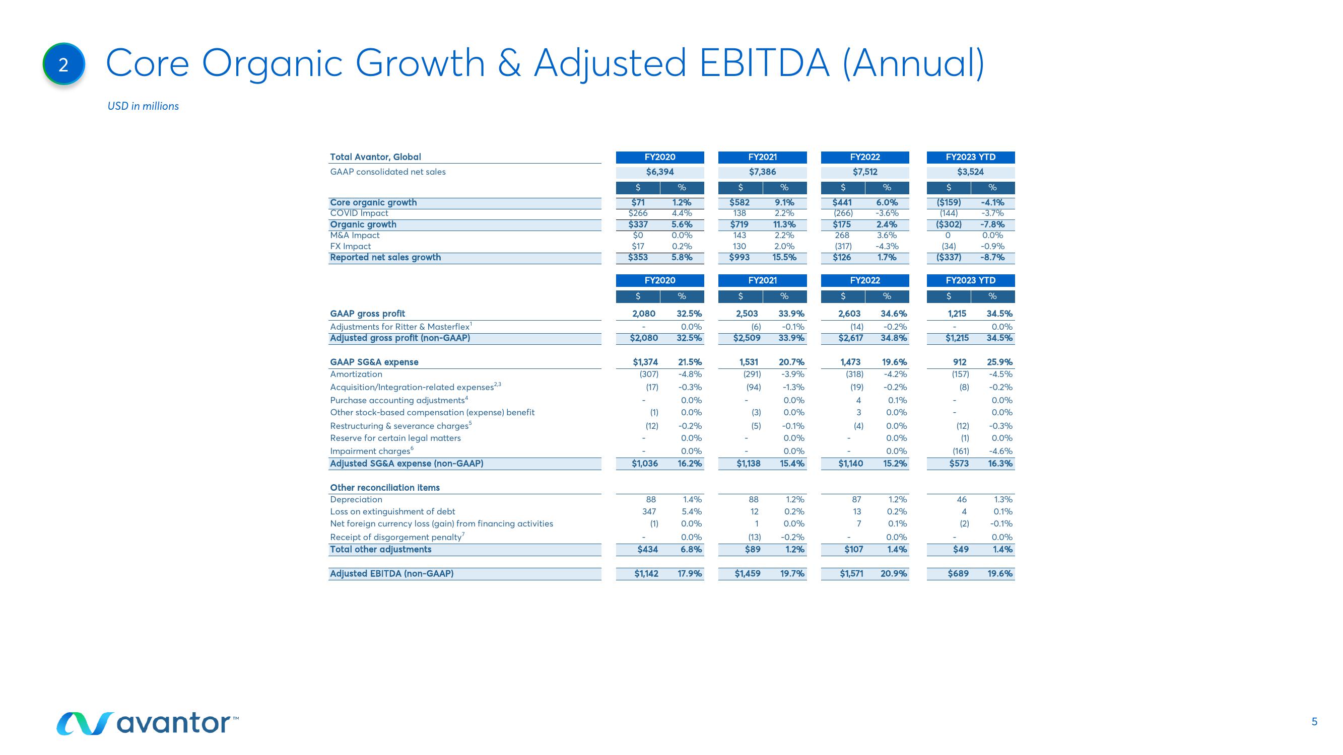 Avantor Results Presentation Deck slide image #5