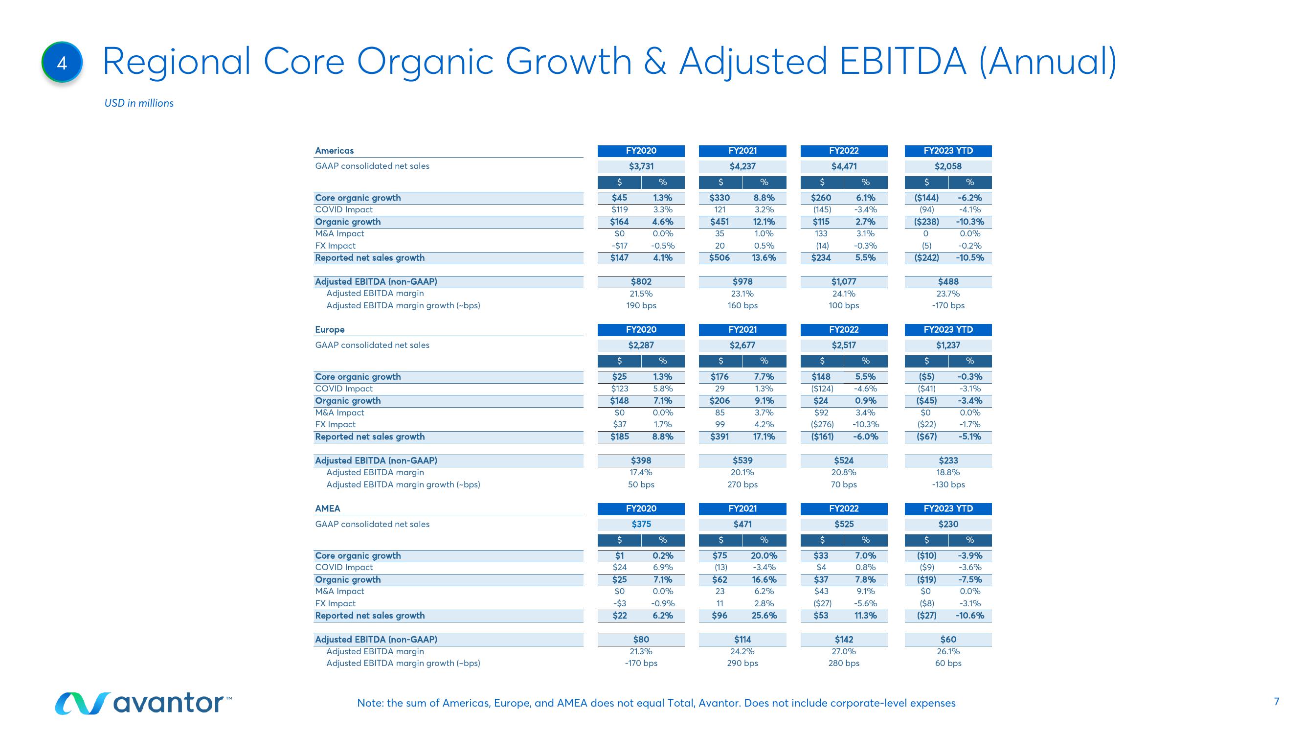 Avantor Results Presentation Deck slide image #7