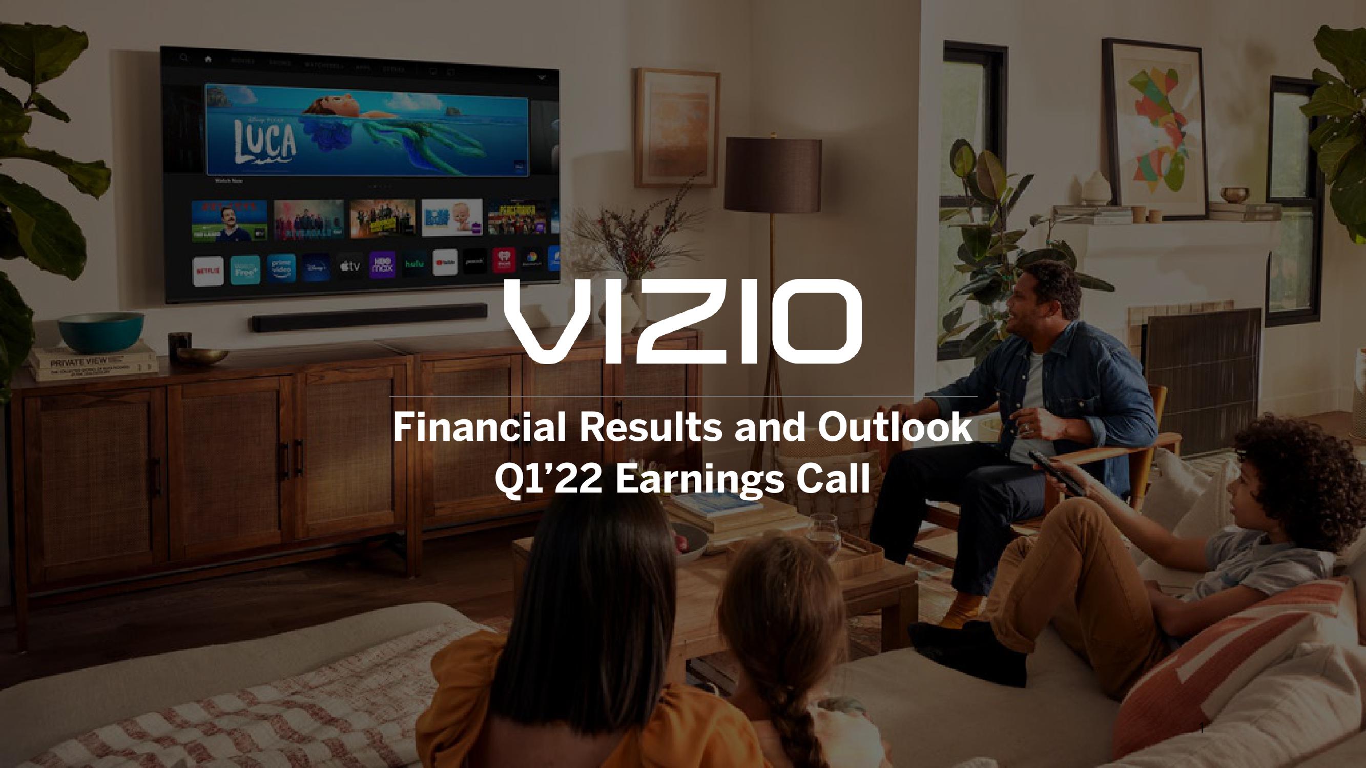 Vizio Results Presentation Deck image