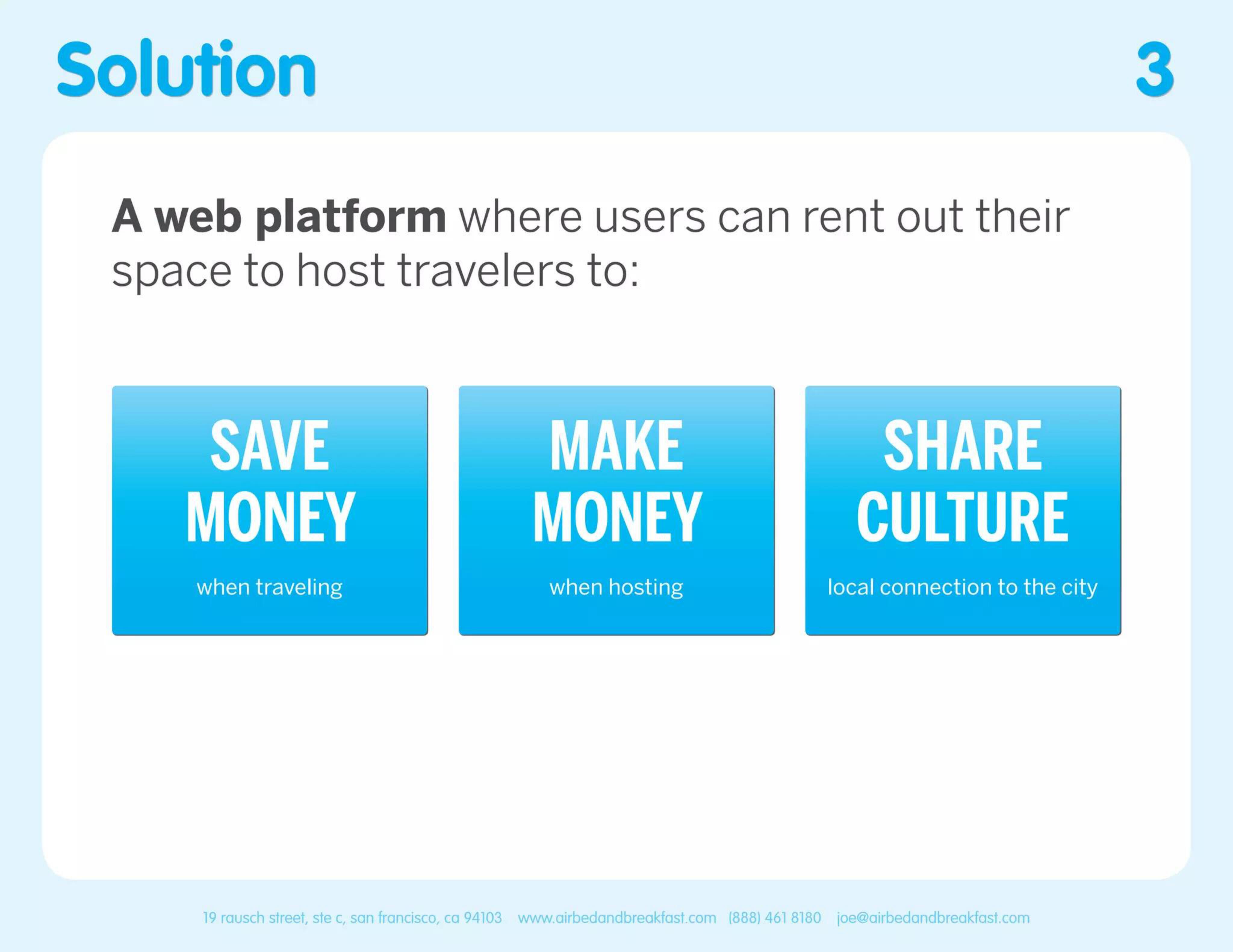 Airbnb Start Up Pitch Deck slide image #3