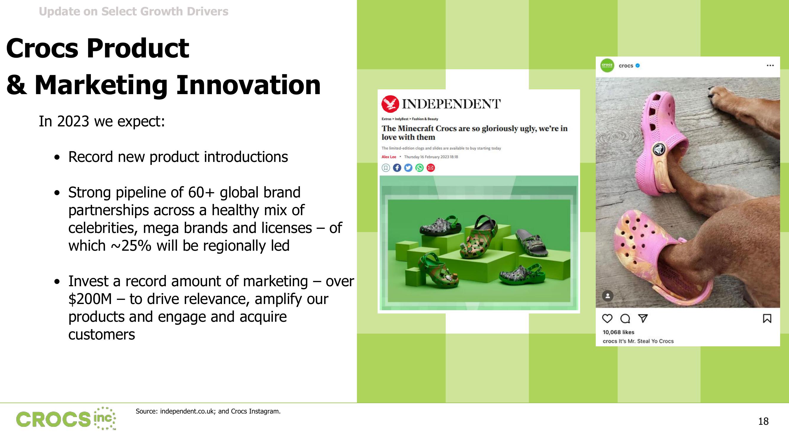 Crocs Results Presentation Deck slide image #18