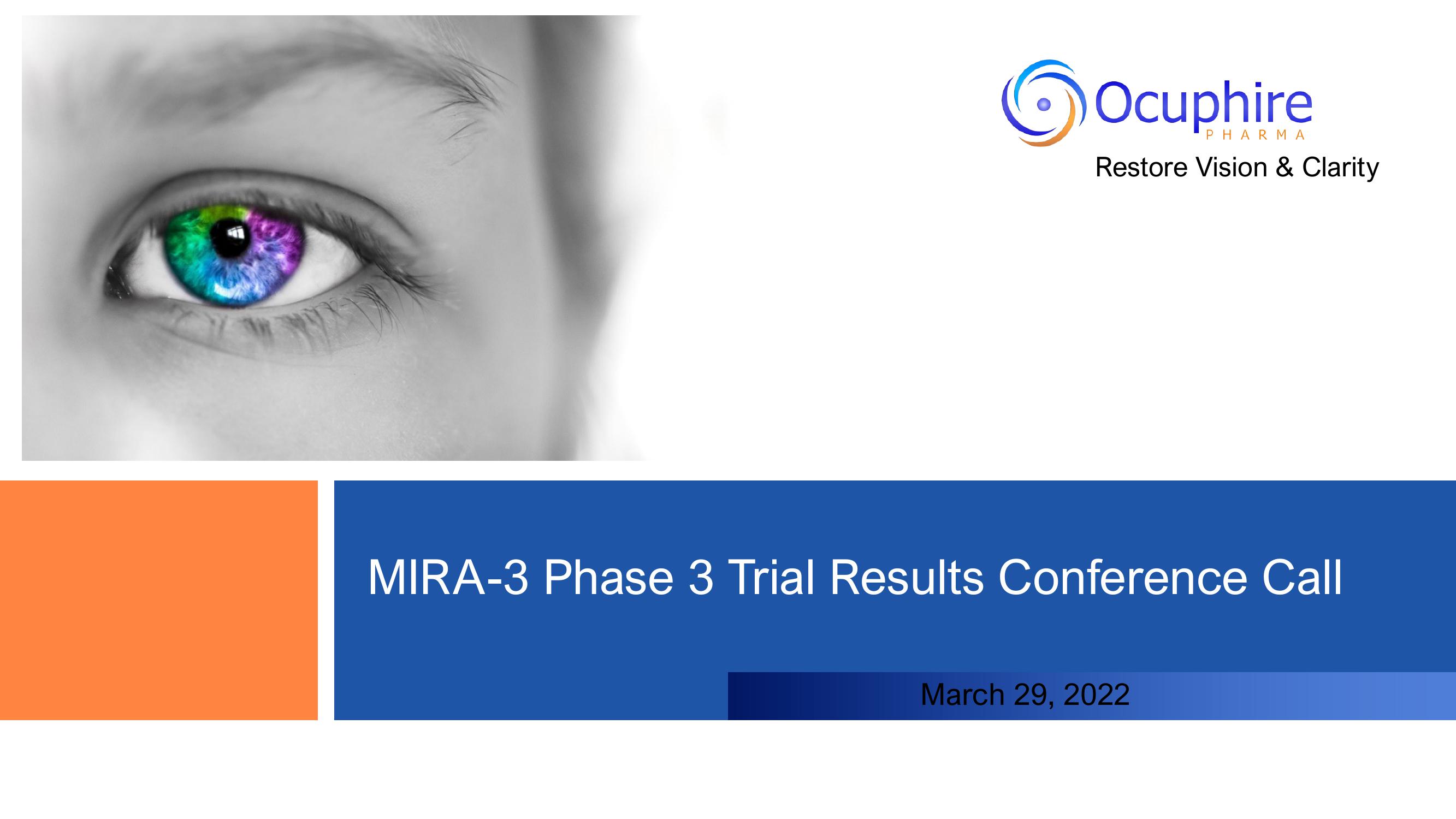 Ocuphire Pharma Investor Update image