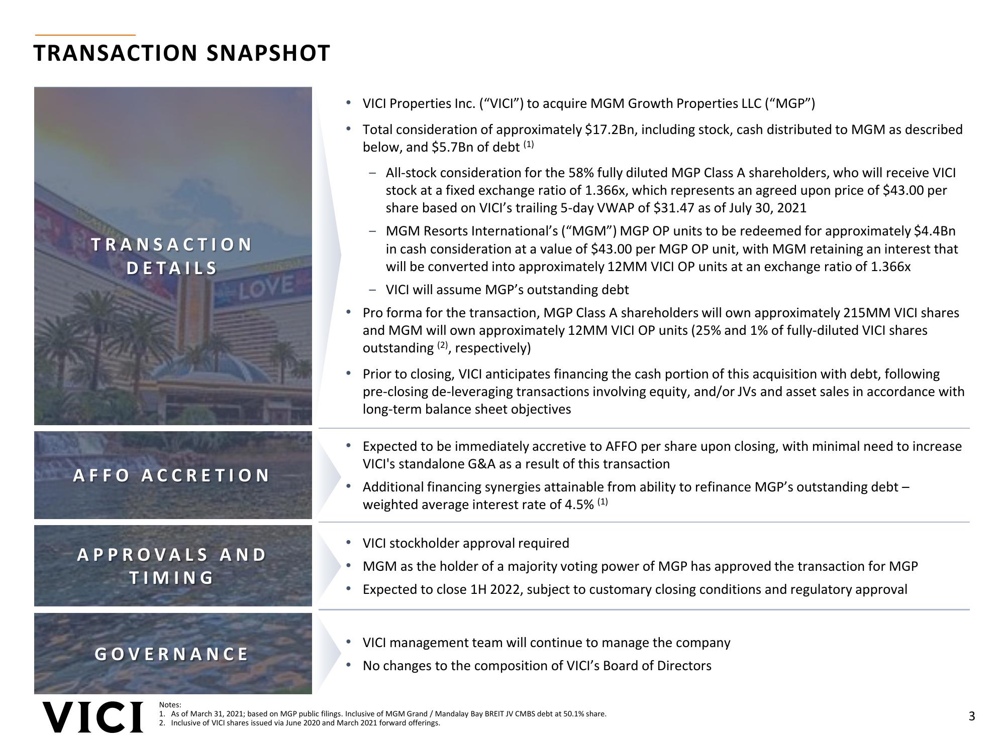 Strategic Acquisition of MGM Growth Properties slide image #3