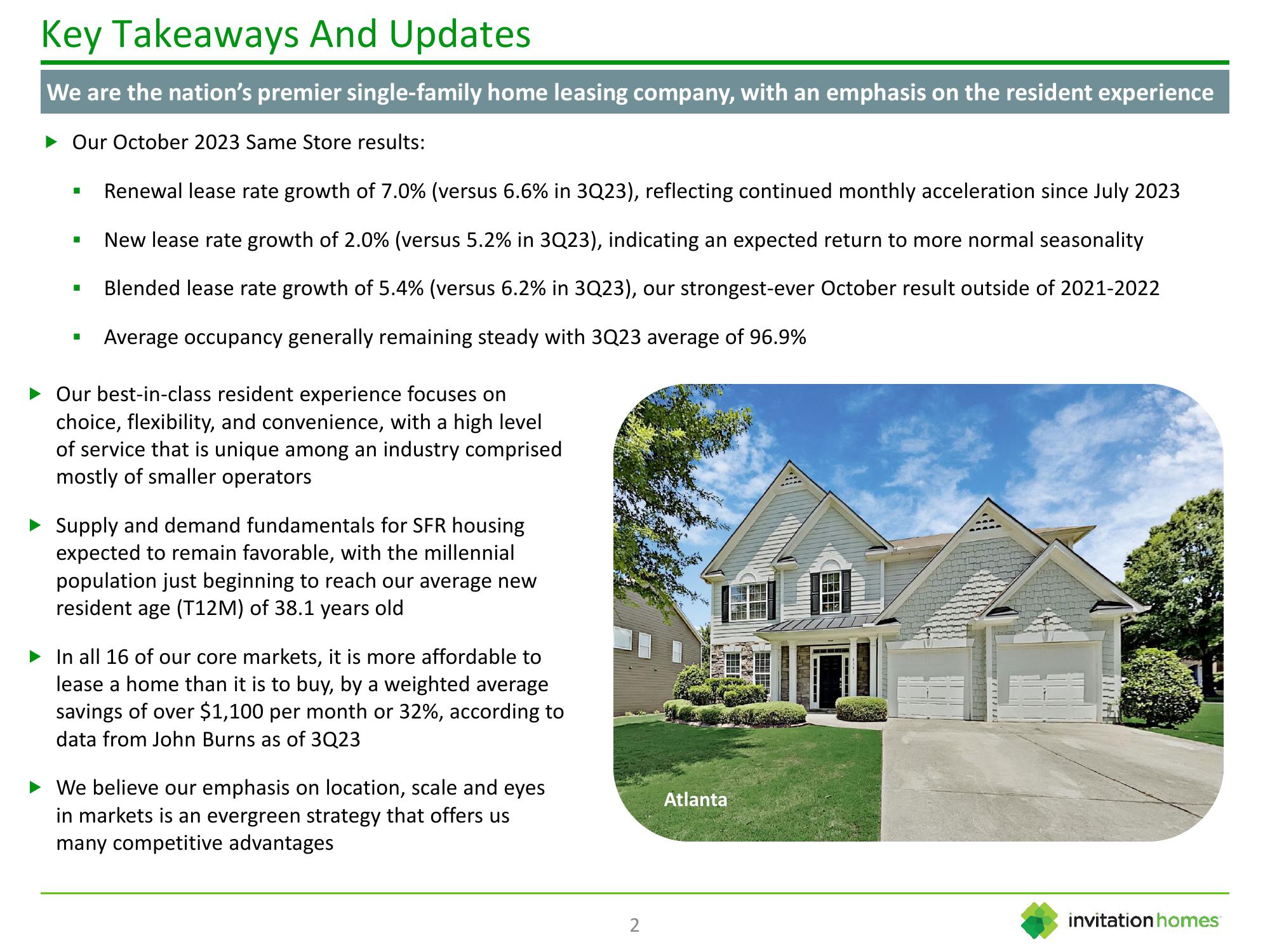 Invitation Homes Investor Presentation Deck slide image #2