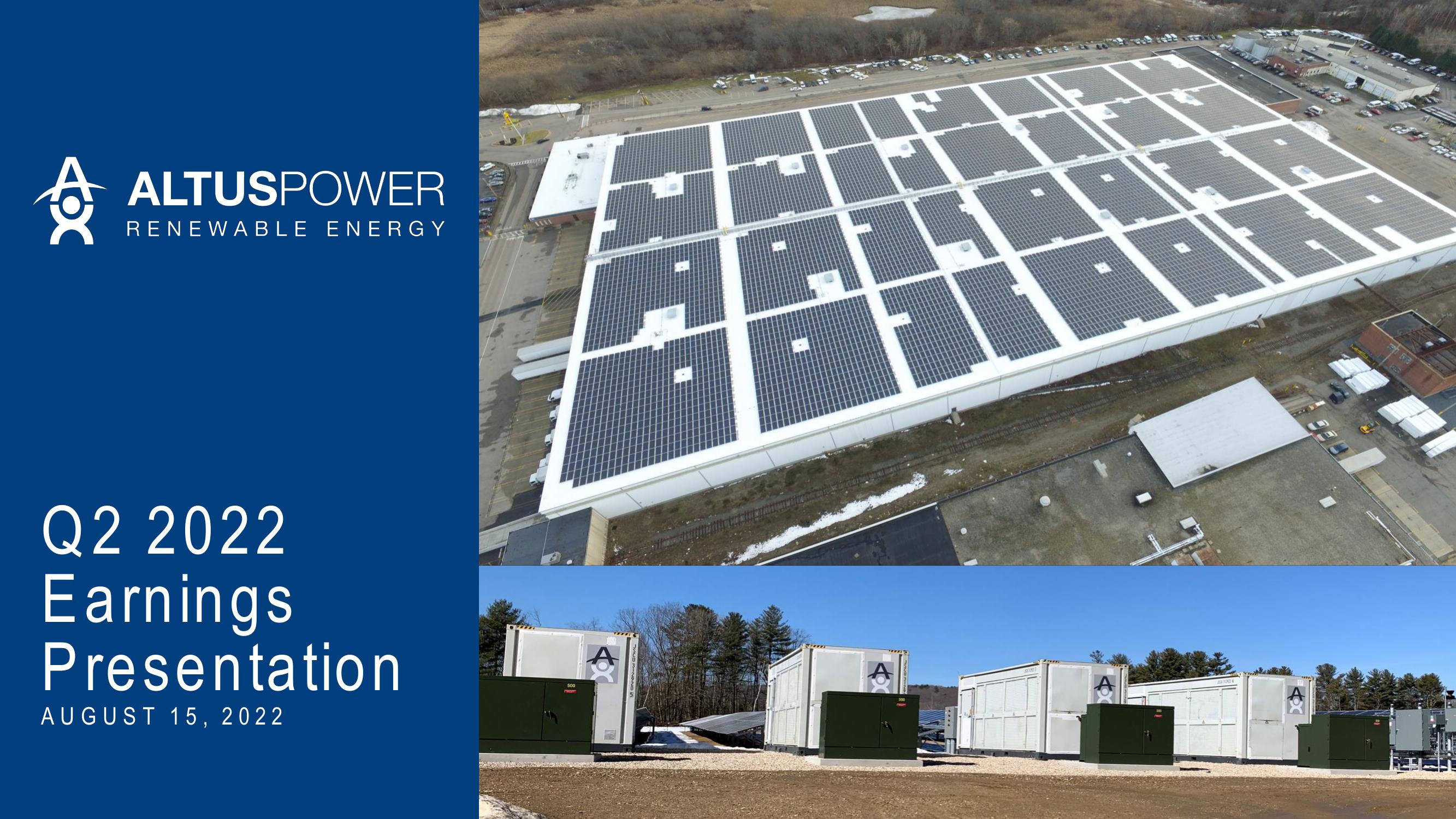 Altus Power Results Presentation Deck image