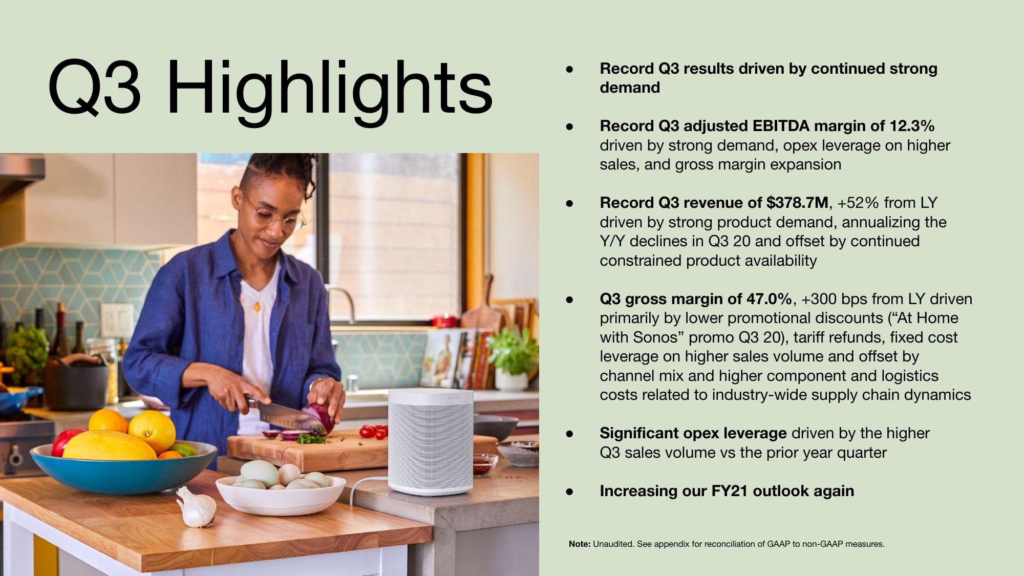 Sonos Results Presentation Deck slide image #3