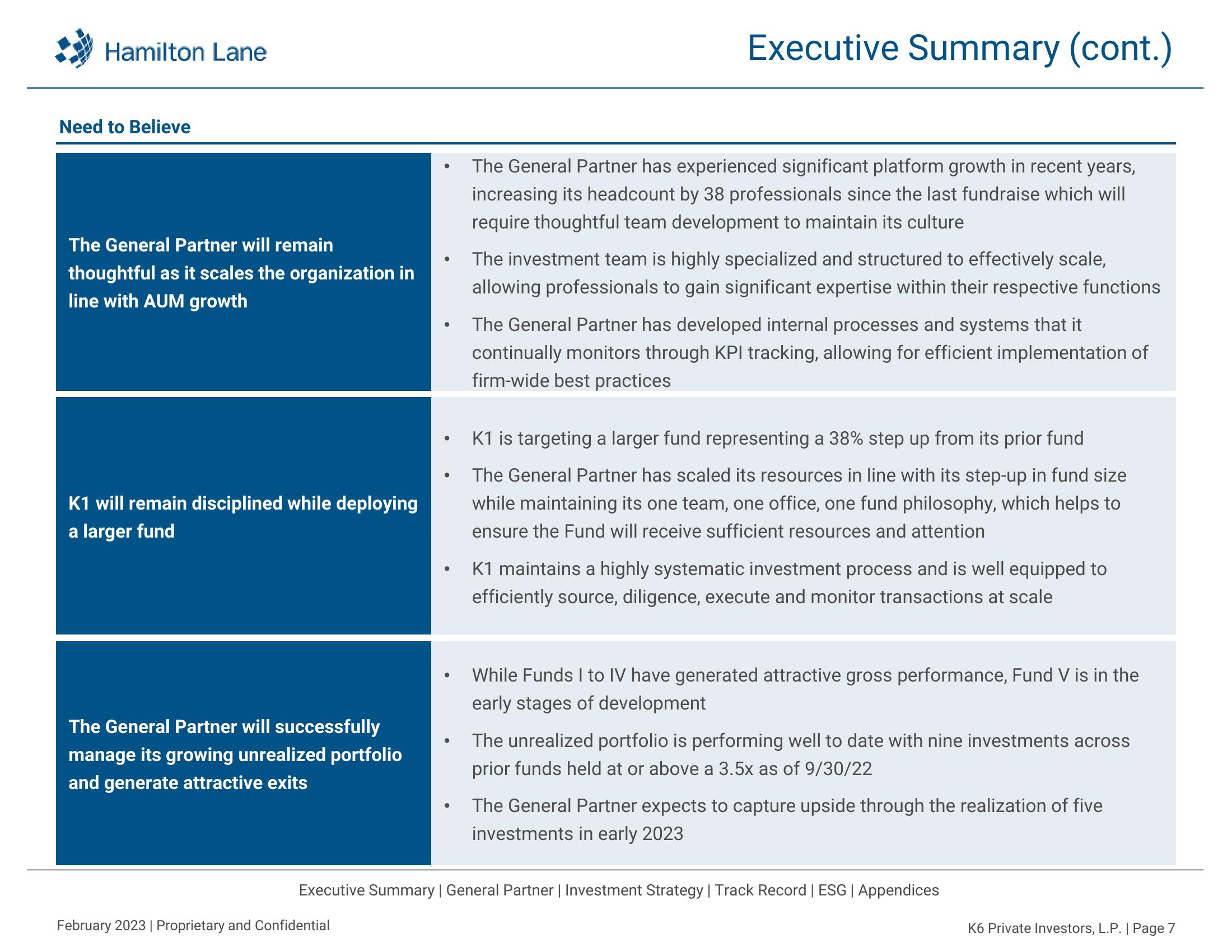 K6 Private Investors, L.P. Recommendation Report slide image #8