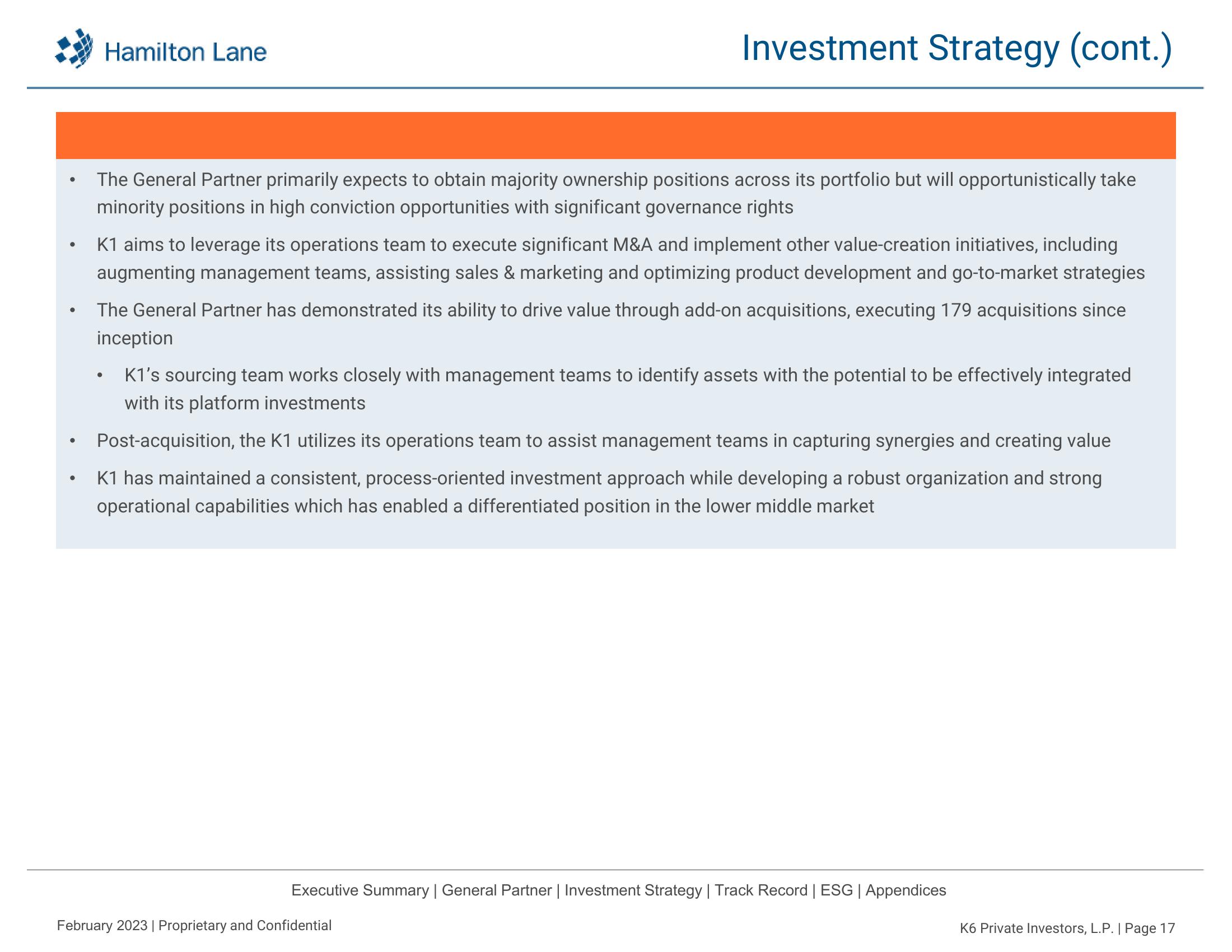 K6 Private Investors, L.P. Recommendation Report slide image #18