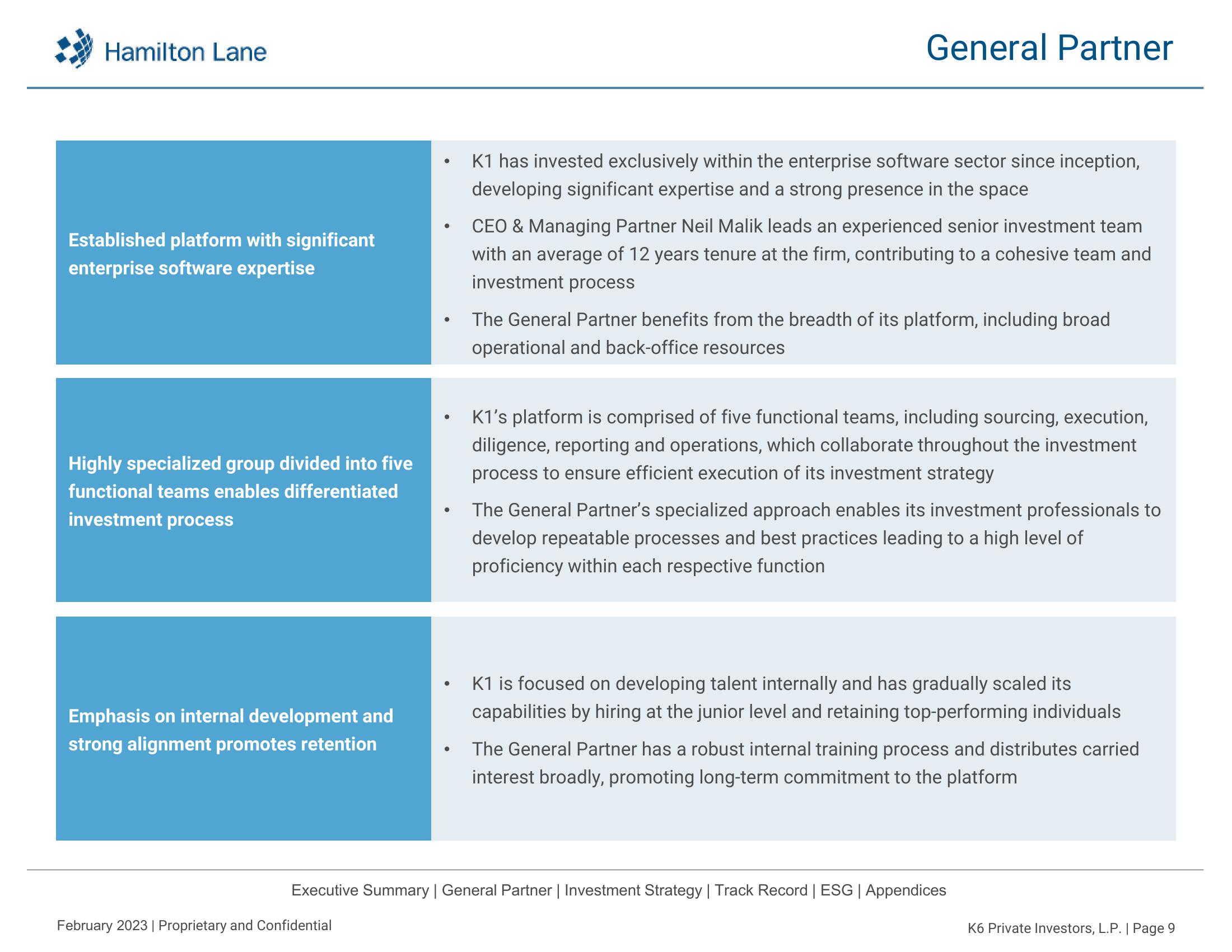 K6 Private Investors, L.P. Recommendation Report slide image #10