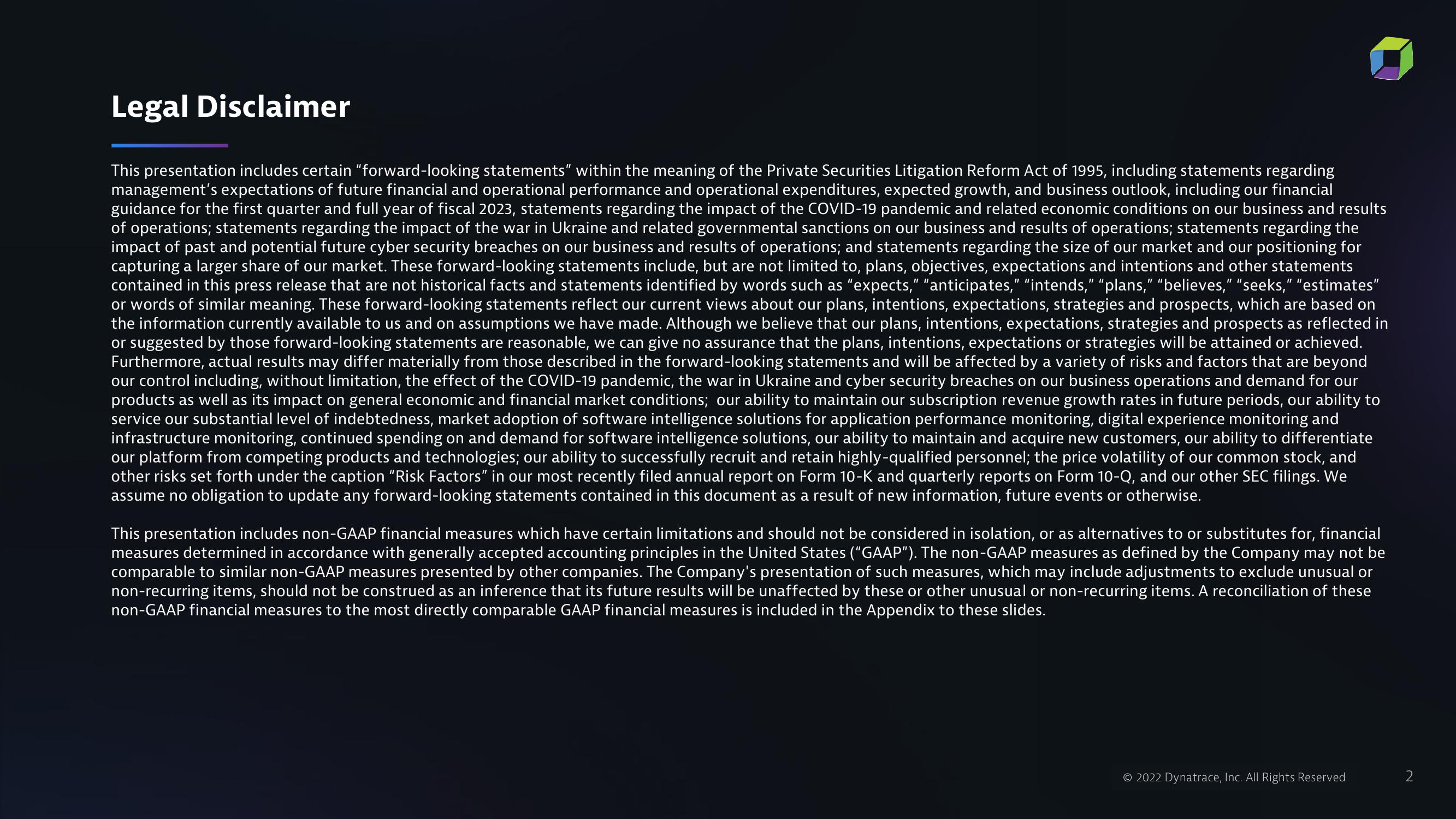 Dynatrace Results Presentation Deck slide image #2