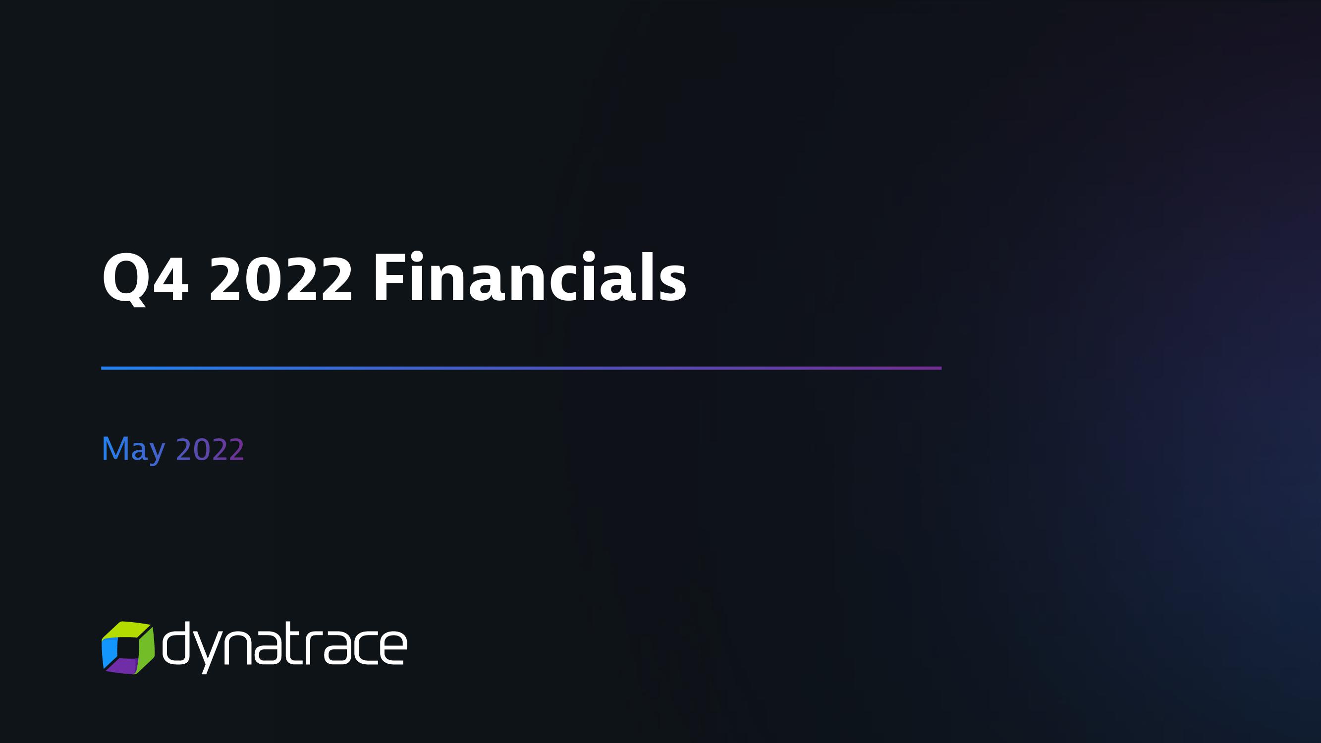 Dynatrace Results Presentation Deck image