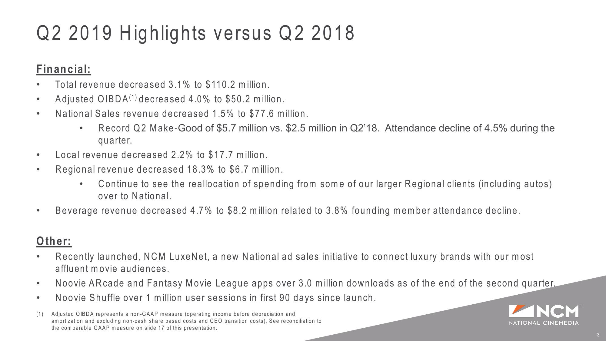 Q2’19 Earnings Supplemental Presentation slide image #3