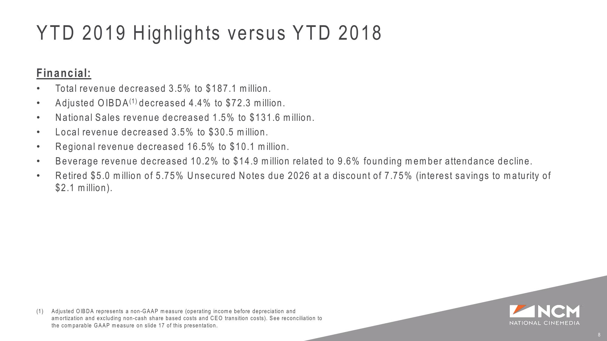 Q2’19 Earnings Supplemental Presentation slide image #8