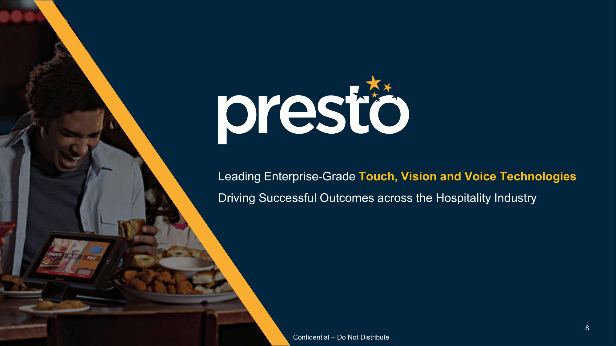 Presto SPAC Presentation Deck slide image #8