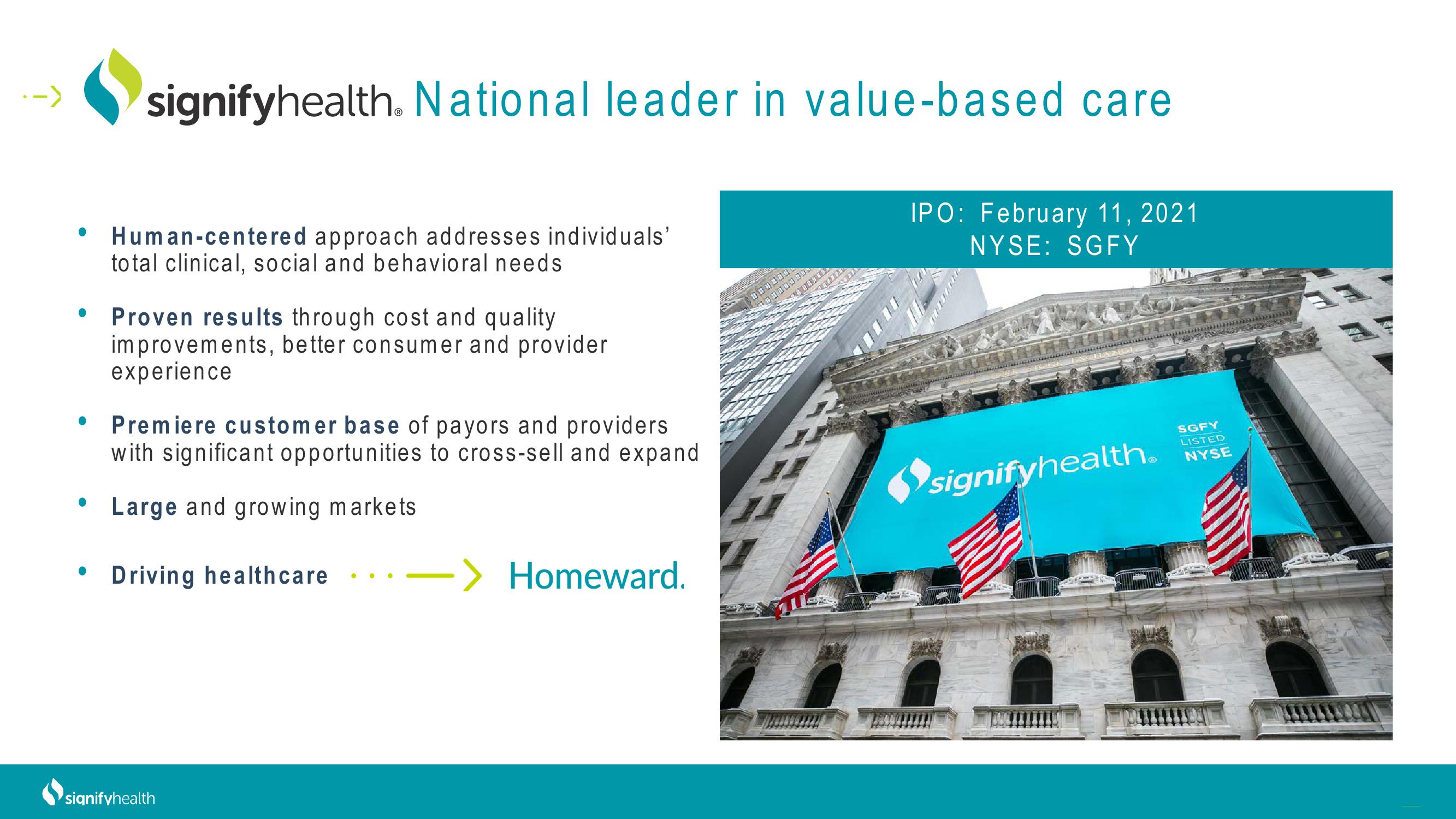 Signify Health Investor Conference Presentation Deck slide image #18