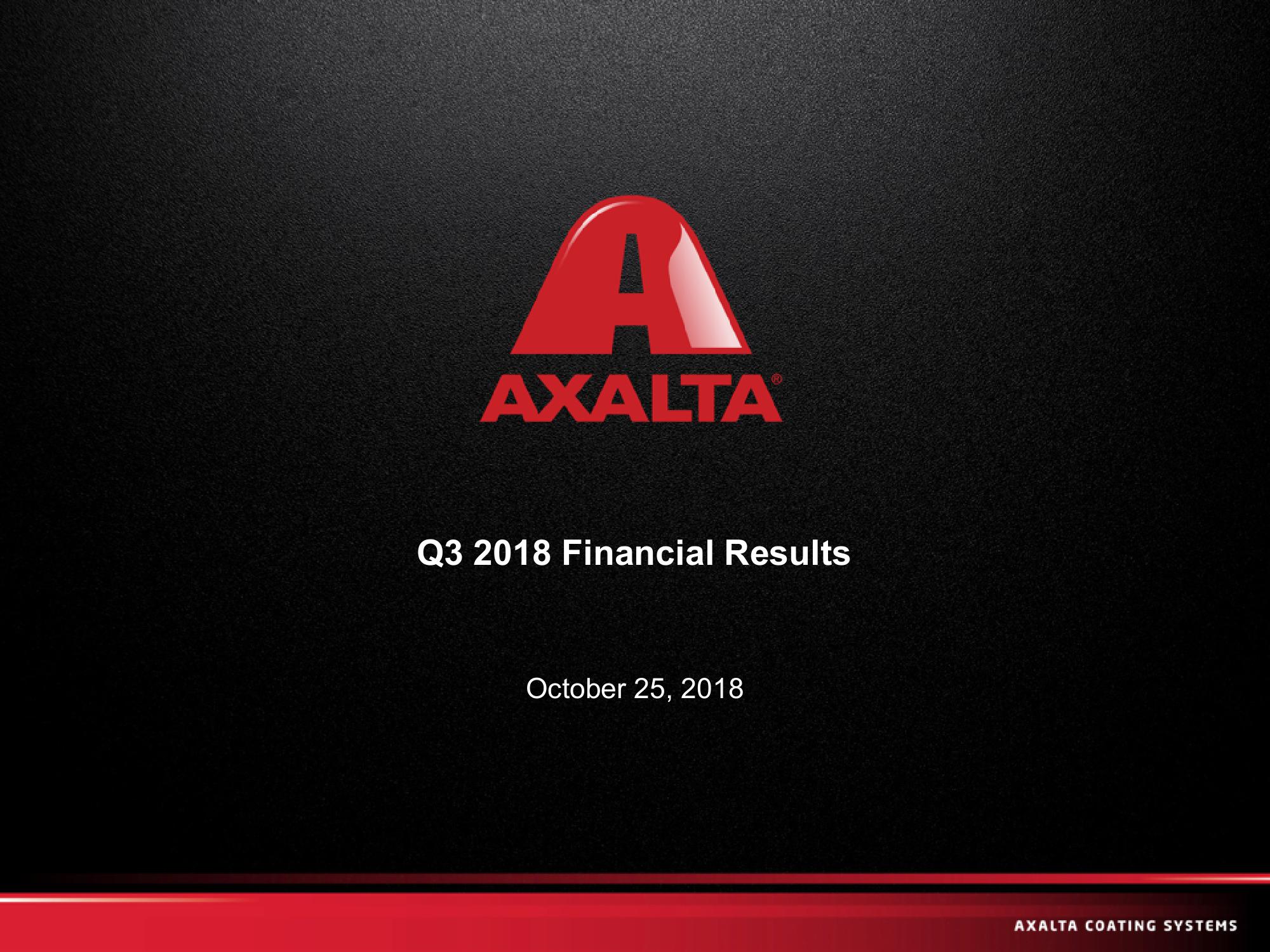 Q3 2018 Financial Results image