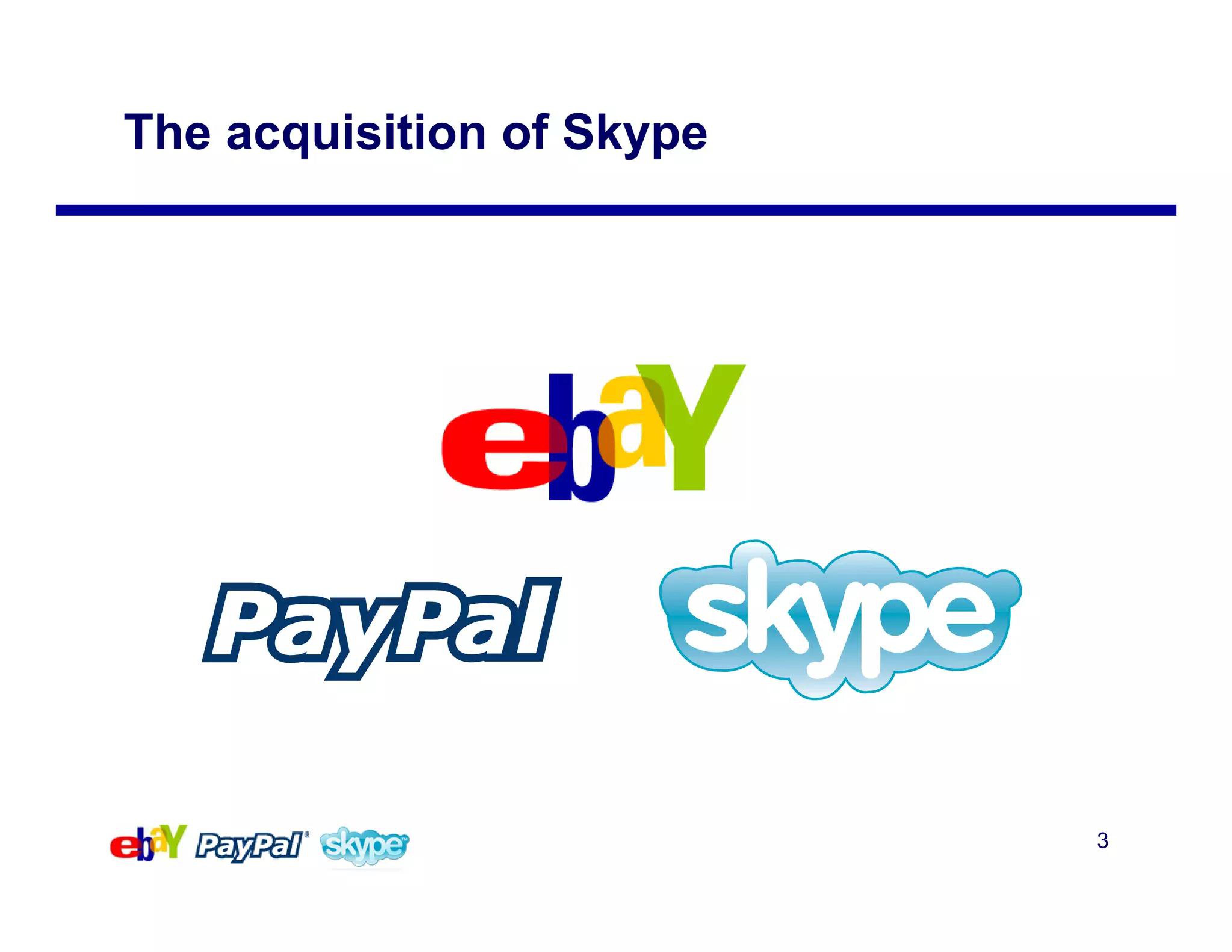 eBay Mergers and Acquisitions Presentation Deck slide image #3