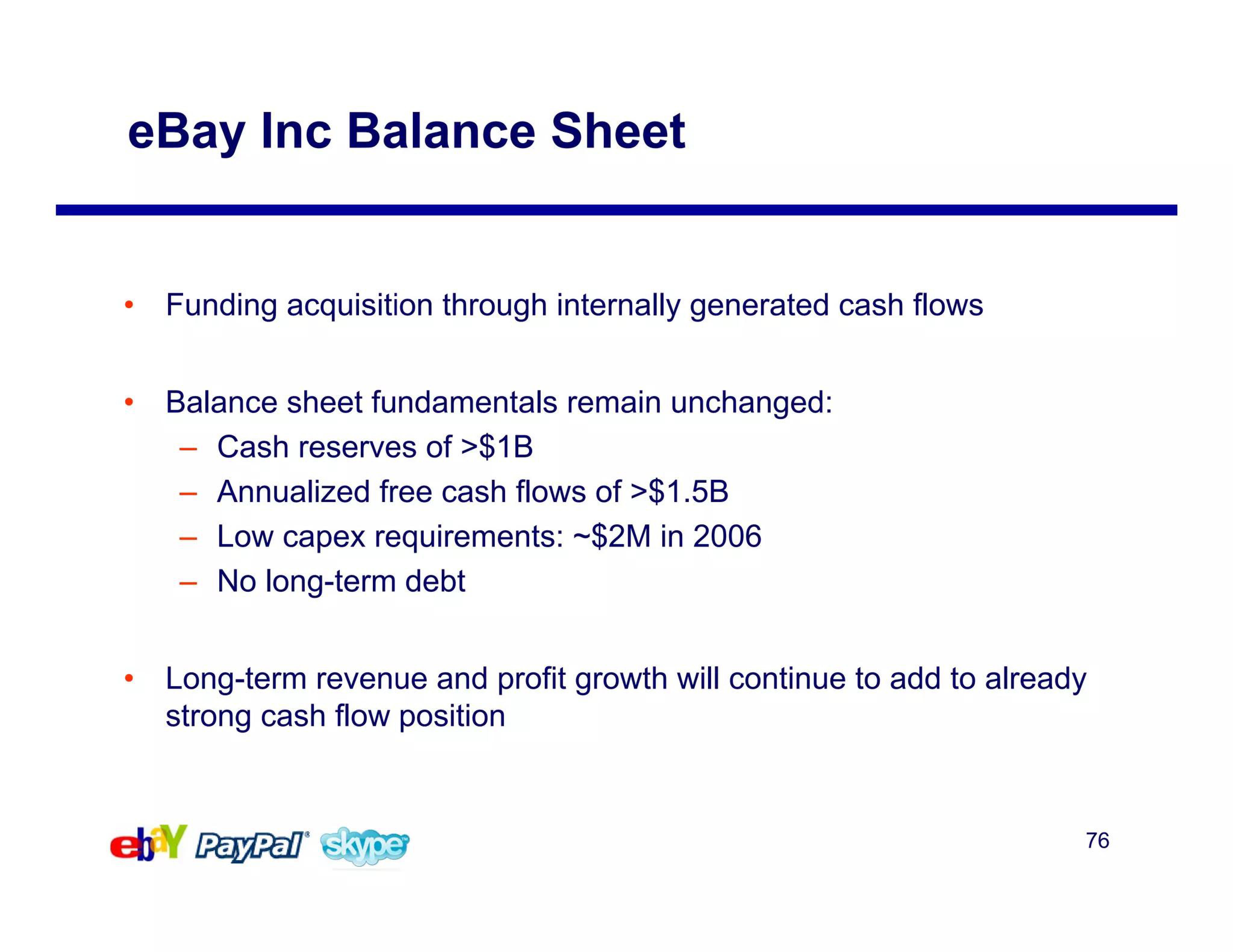 eBay Mergers and Acquisitions Presentation Deck slide image #76