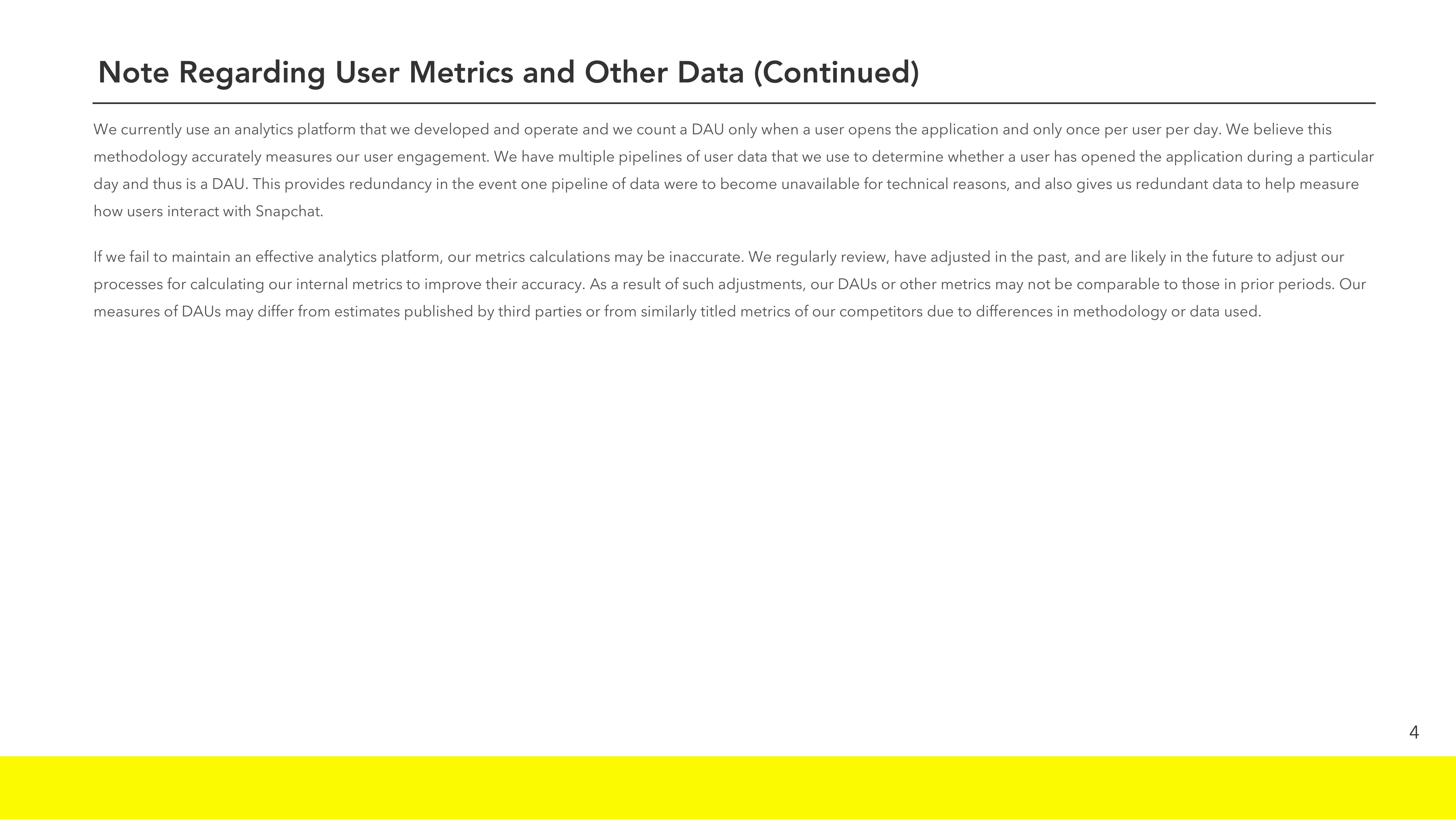 Snap Inc Results Presentation Deck slide image