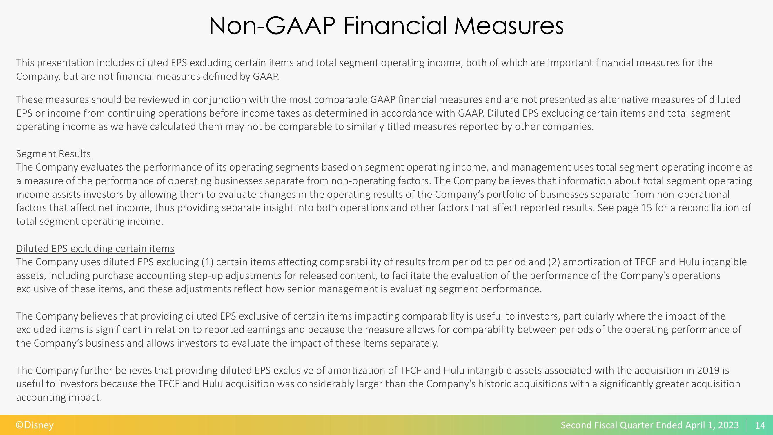 Disney Results Presentation Deck slide image #15