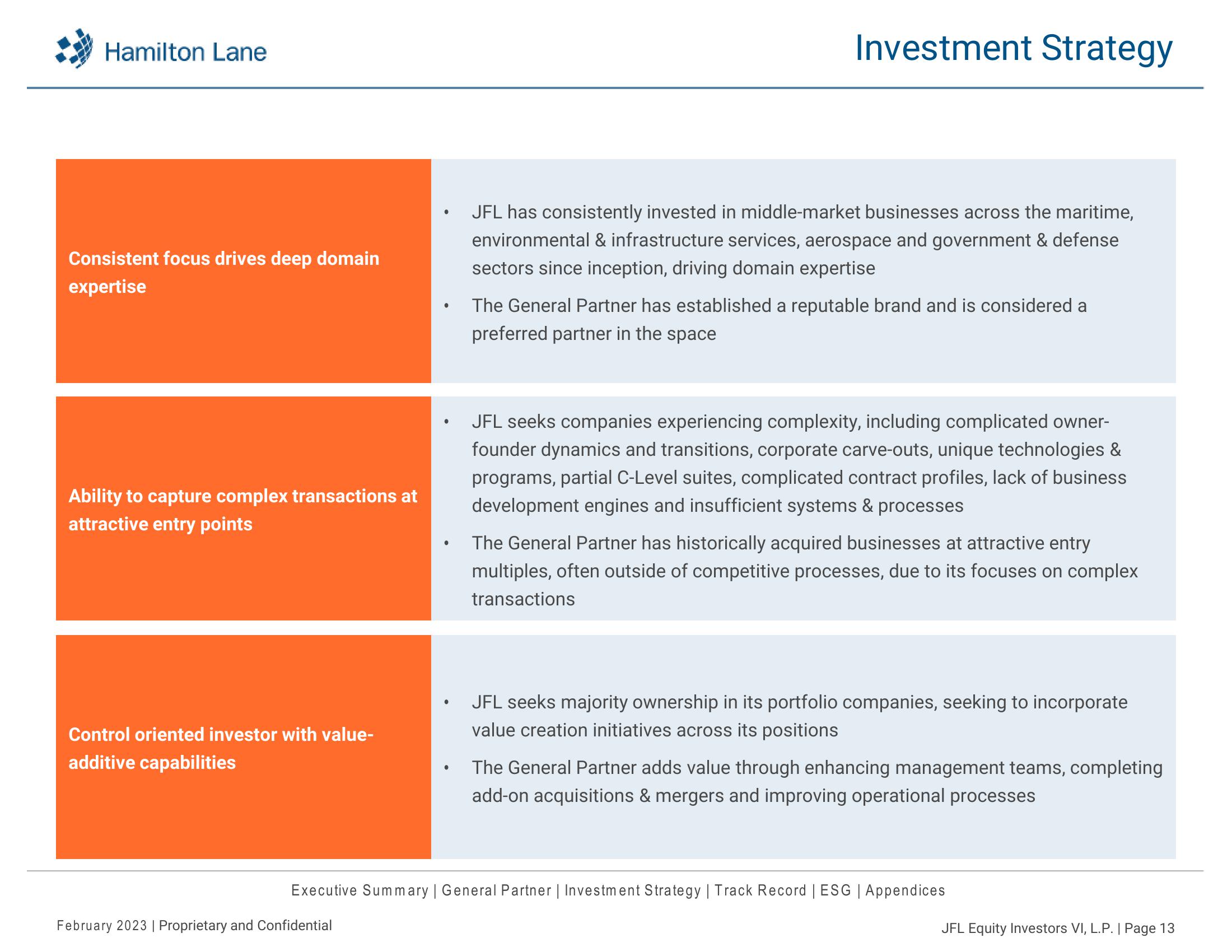 JFL Equity Investors VI, L.P Recommendation Report slide image #14