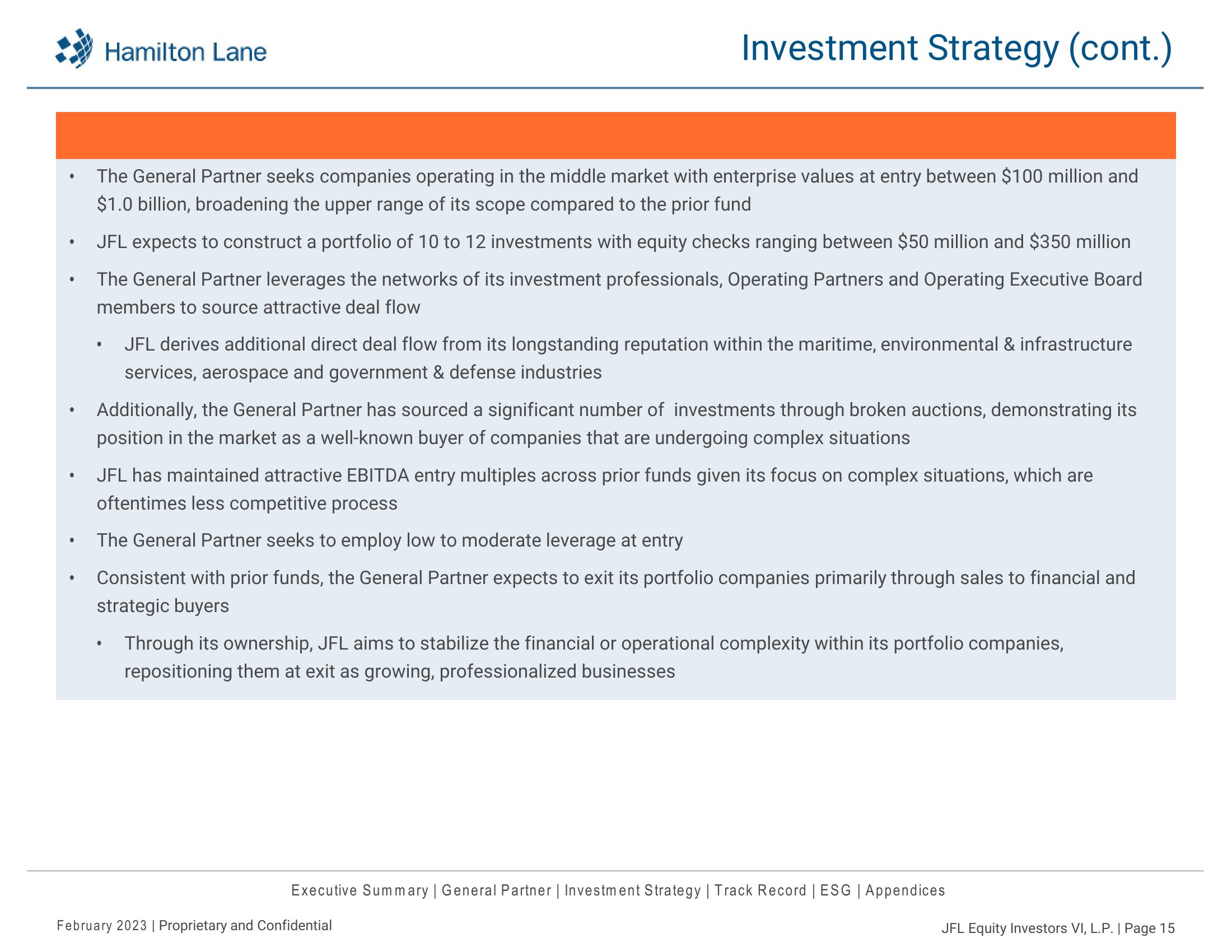 JFL Equity Investors VI, L.P Recommendation Report slide image #16