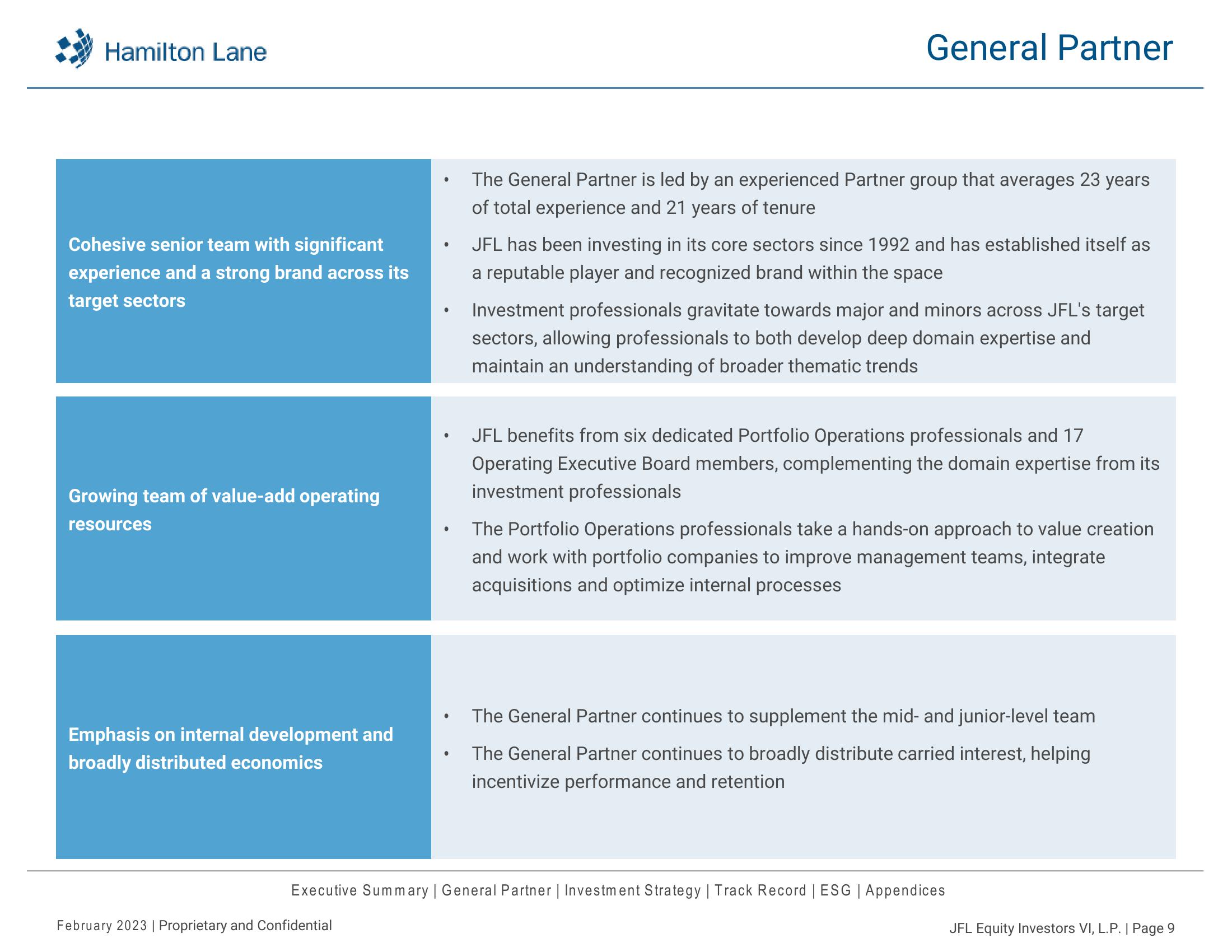 JFL Equity Investors VI, L.P Recommendation Report slide image #10