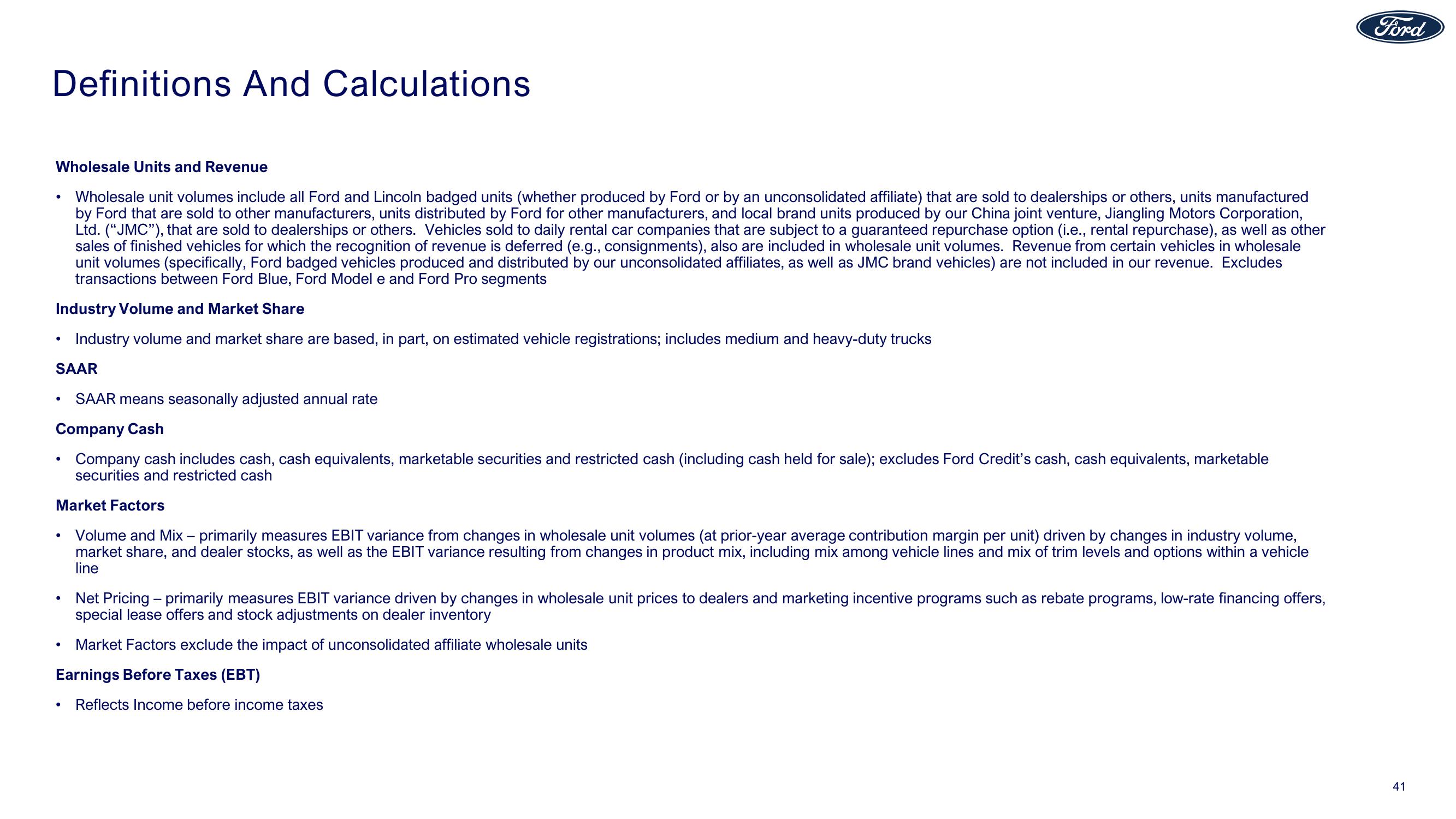 Ford Results 3Q23 Earnings slide image #41