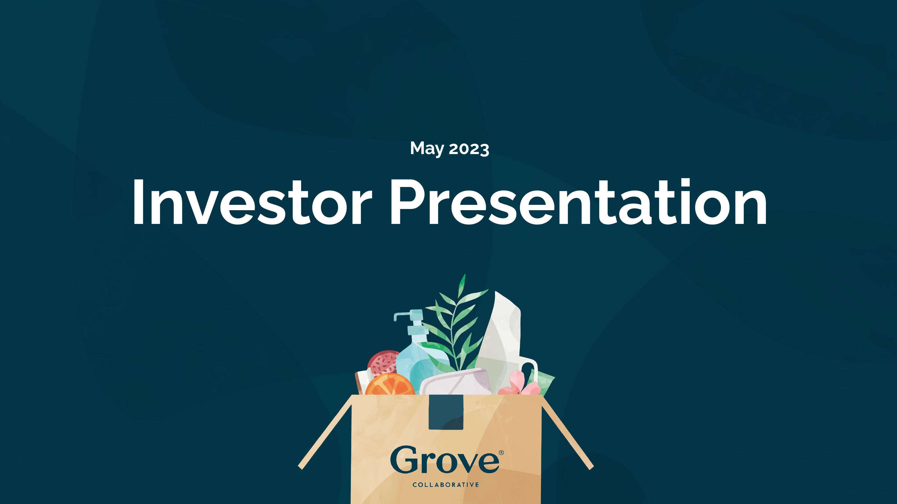 Grove Investor Presentation Deck image