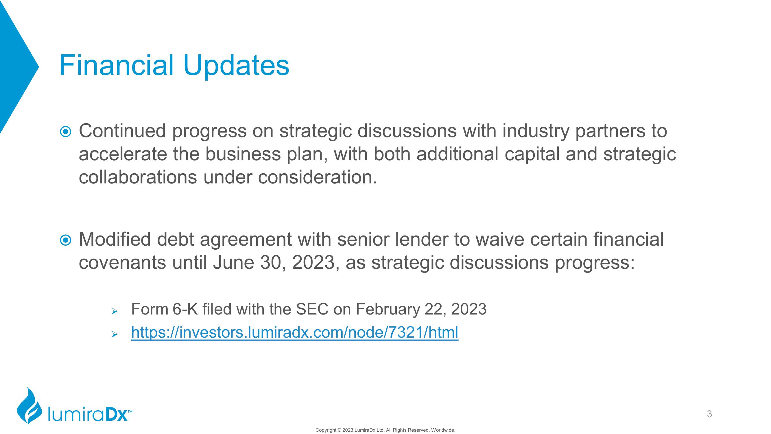 LumiraDx Investor Presentation Deck slide image #3