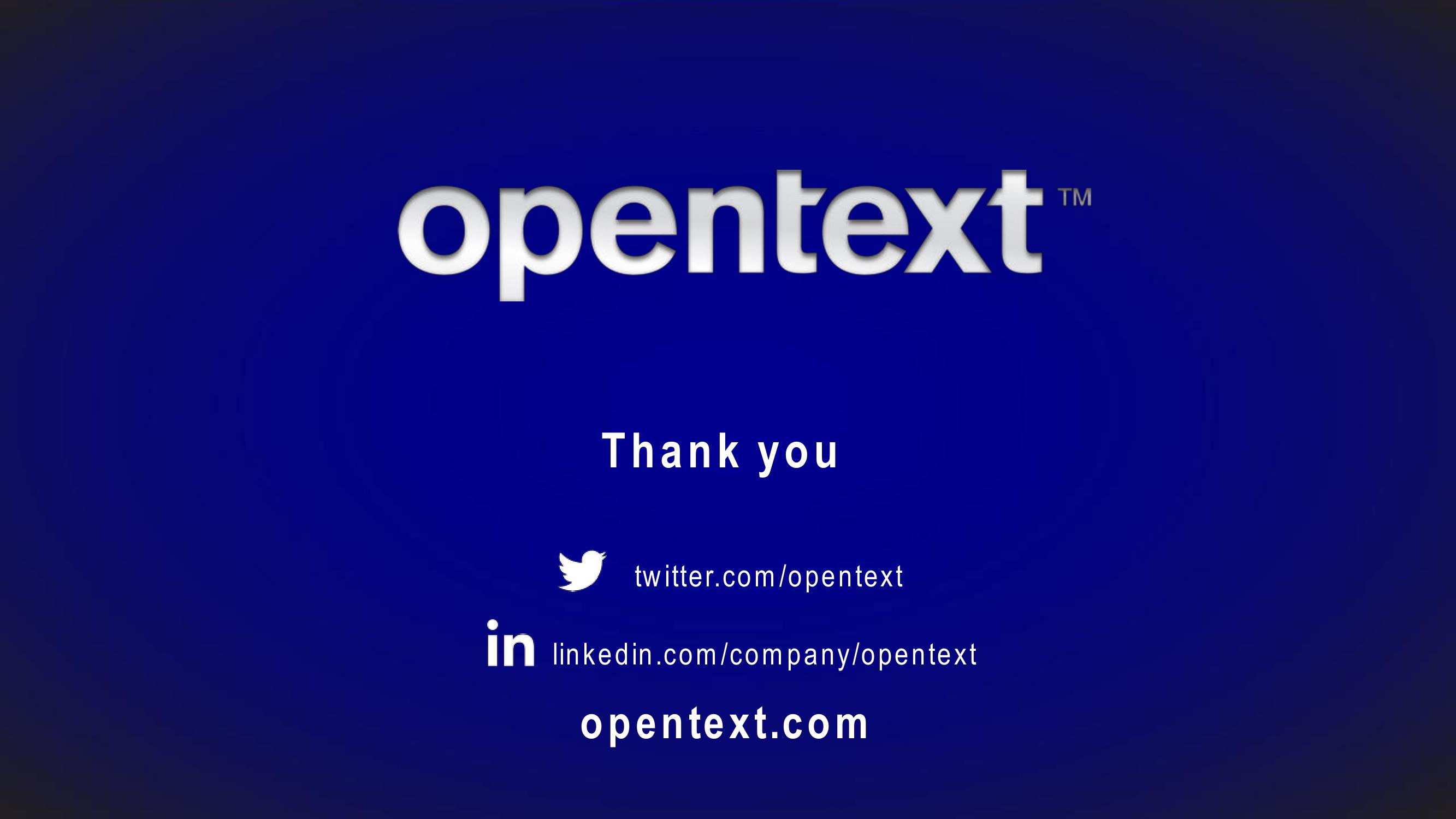 OpenText Investor Presentation Deck slide image #41