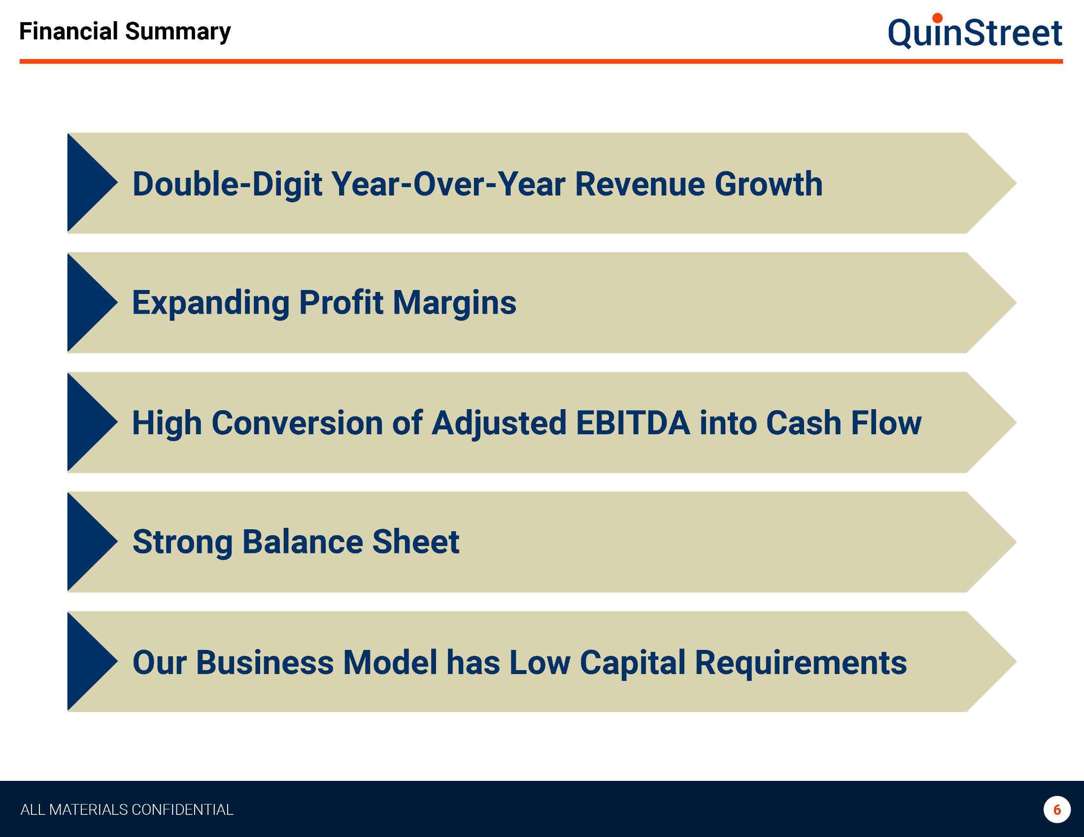 Investor Presentation QS Q2 FY19 Update slide image #6