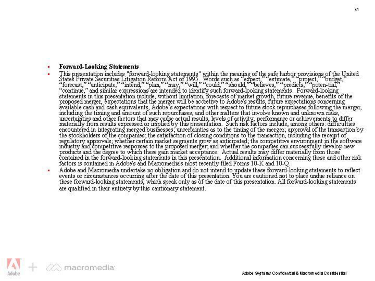 Adobe Mergers and Acquisitions Presentation Deck slide image #41