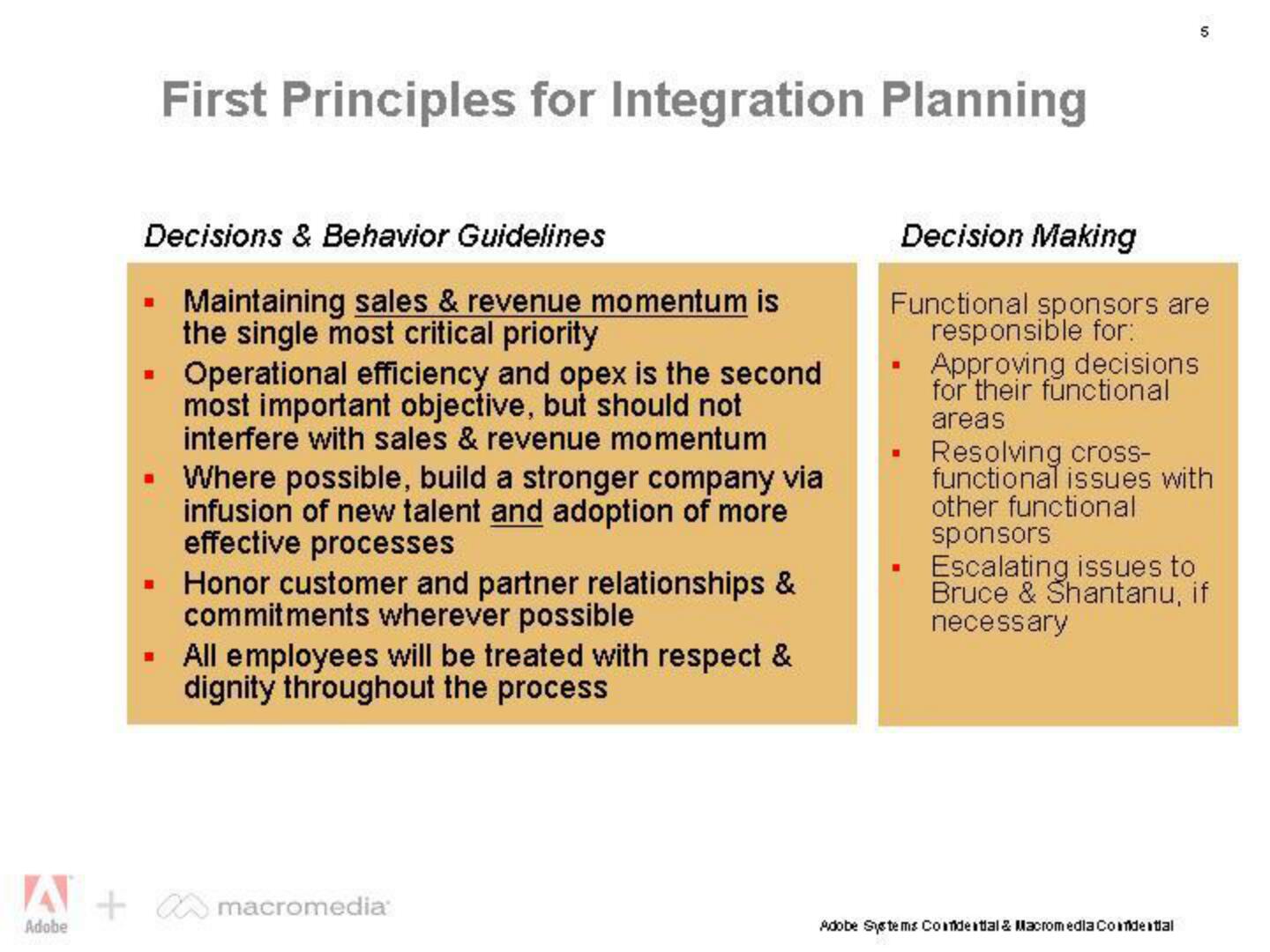 Adobe Mergers and Acquisitions Presentation Deck slide image #5