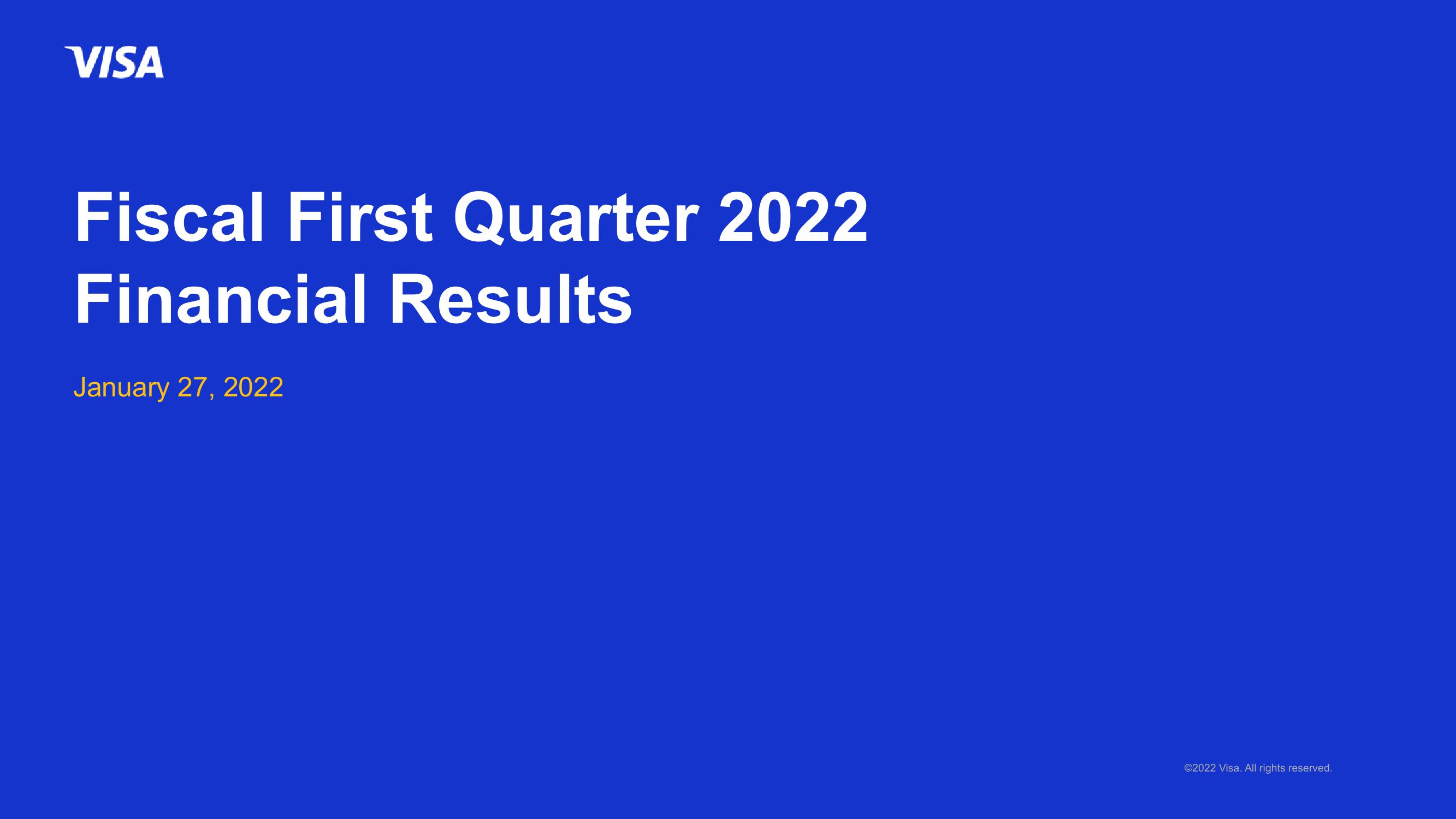 Fiscal First Quarter 2022 Financial Results image